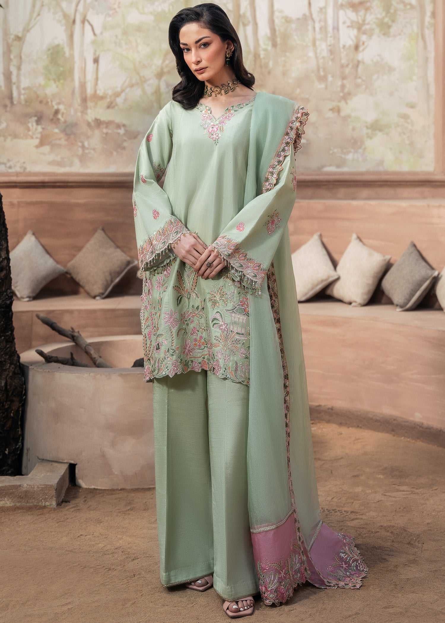 Rang-e-Haya Ayana (Mint Green)