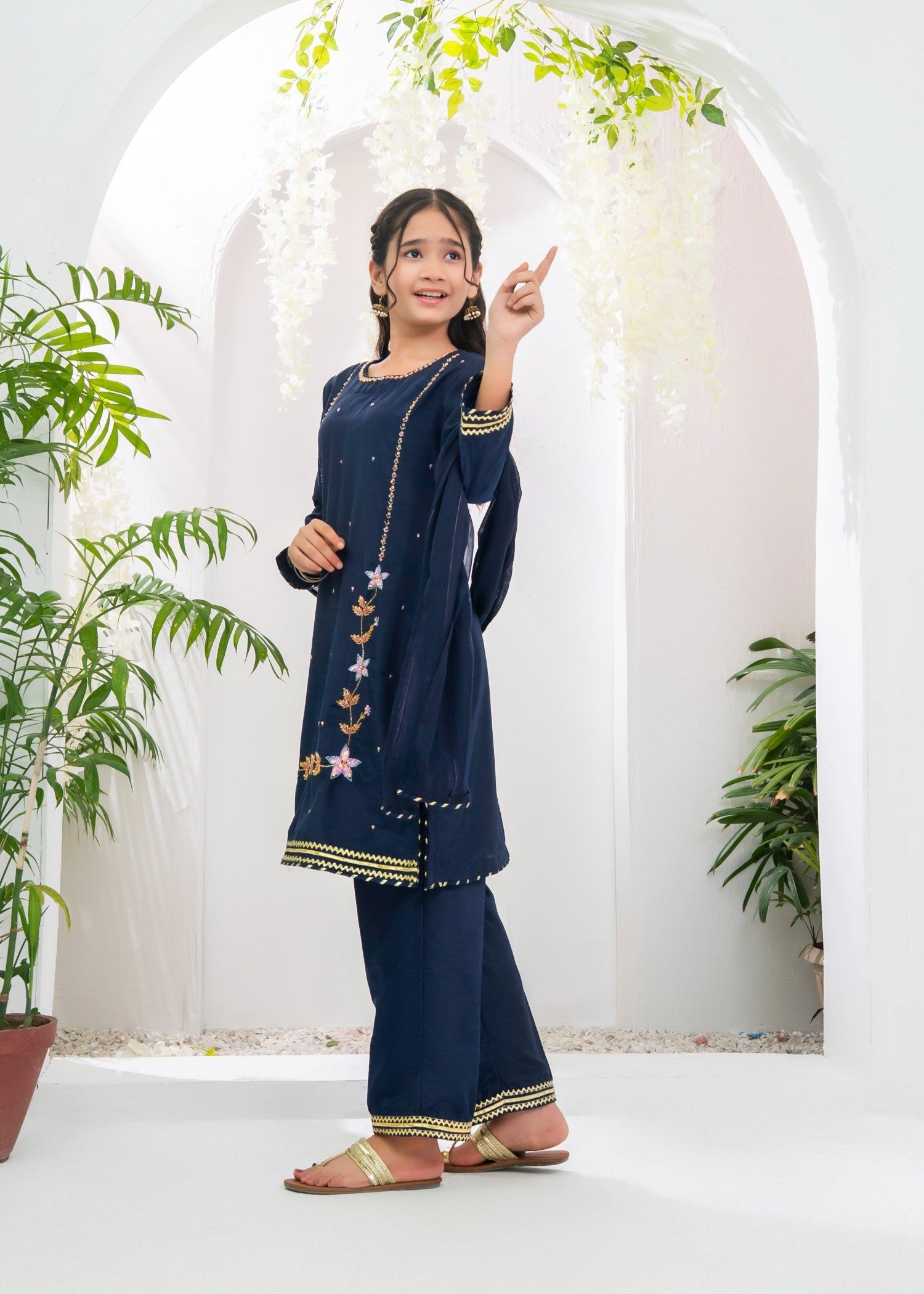 CHIFFON-HAND-ADDA-WORK-3-78 - Pc Suit Ac