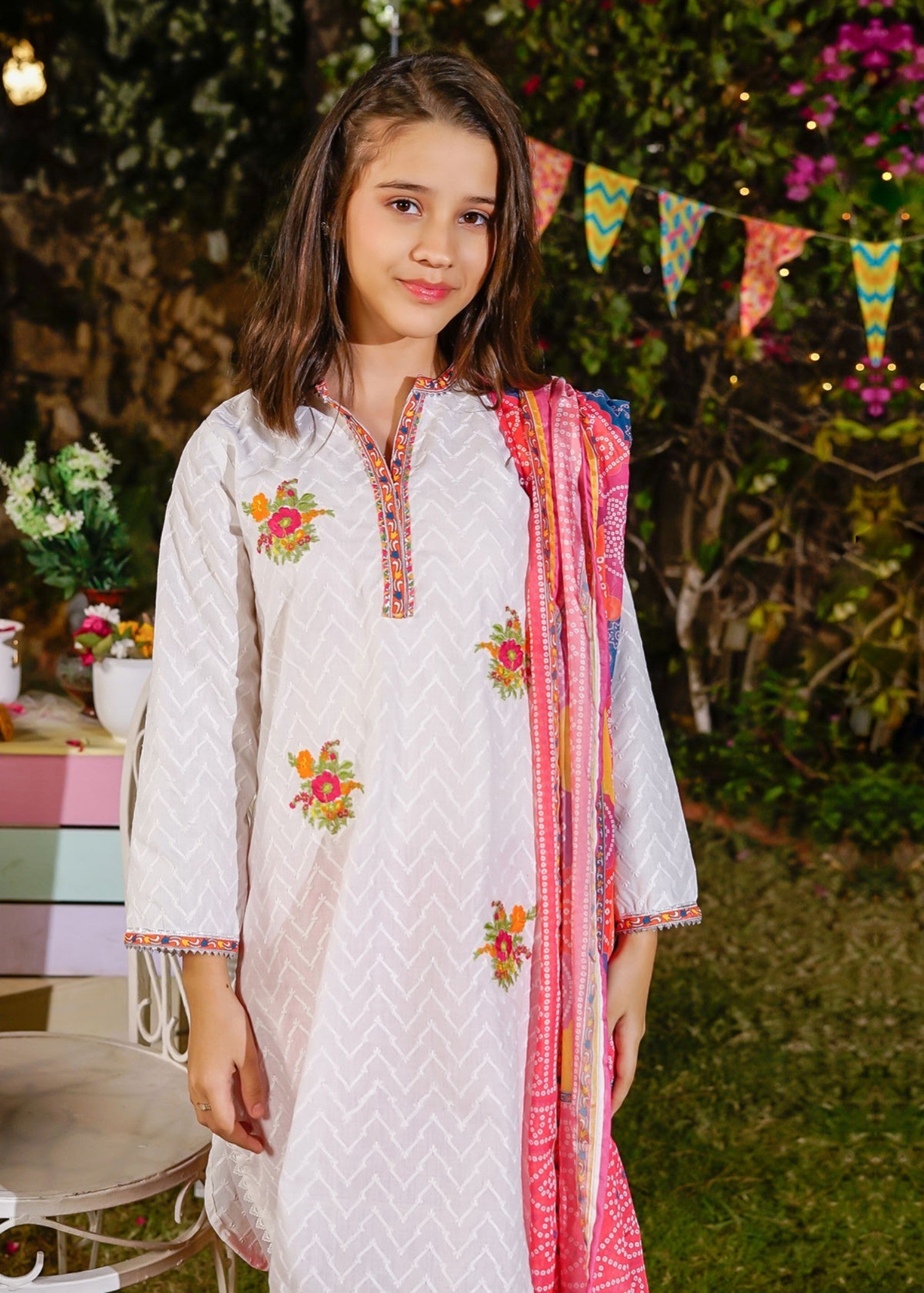 CHIKANKARI-EMBROIDERED-3-10 - Pc Suit Ck