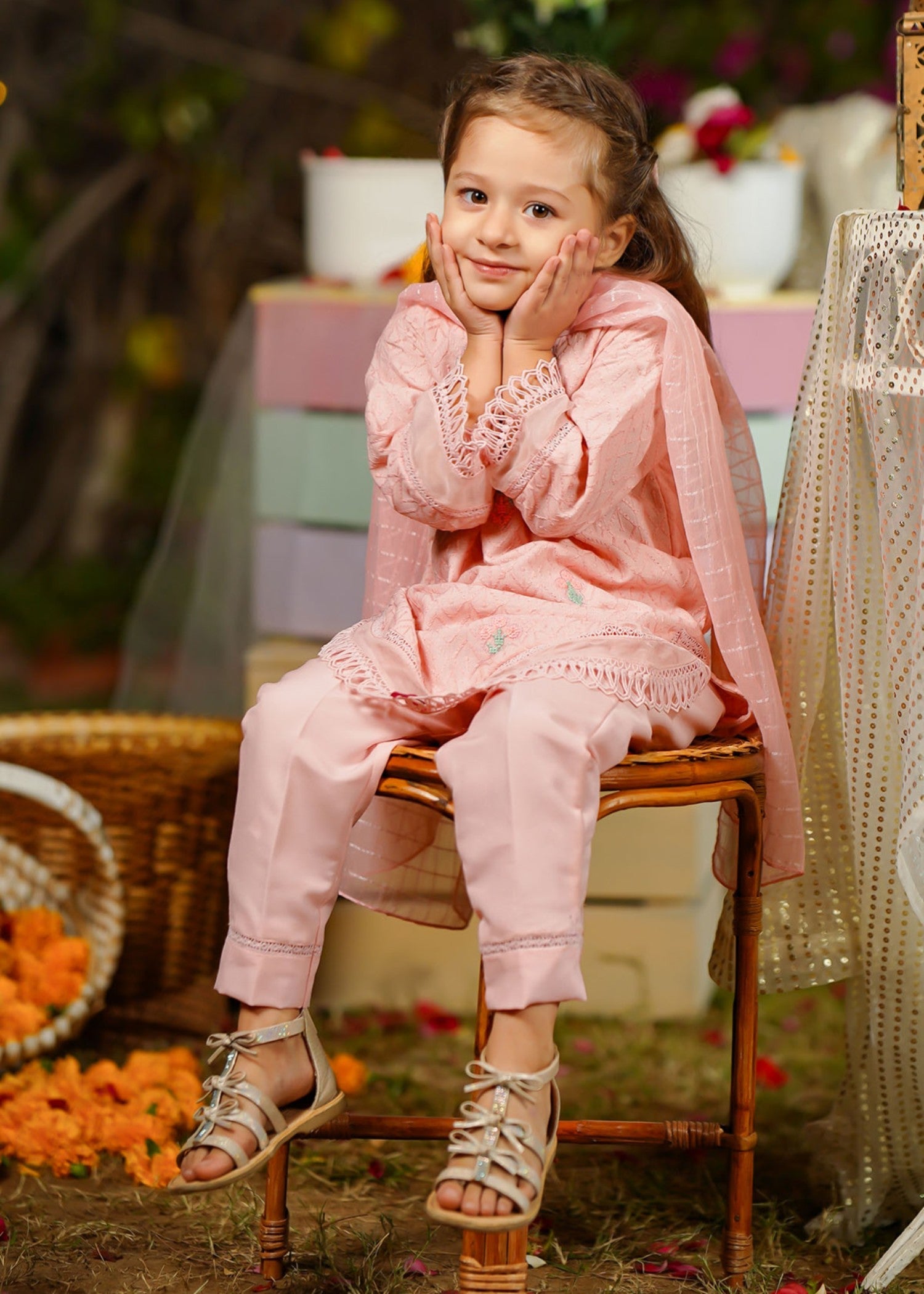 CHIKANKARI-EMBROIDERED-3-04 - Pc Suit Mck