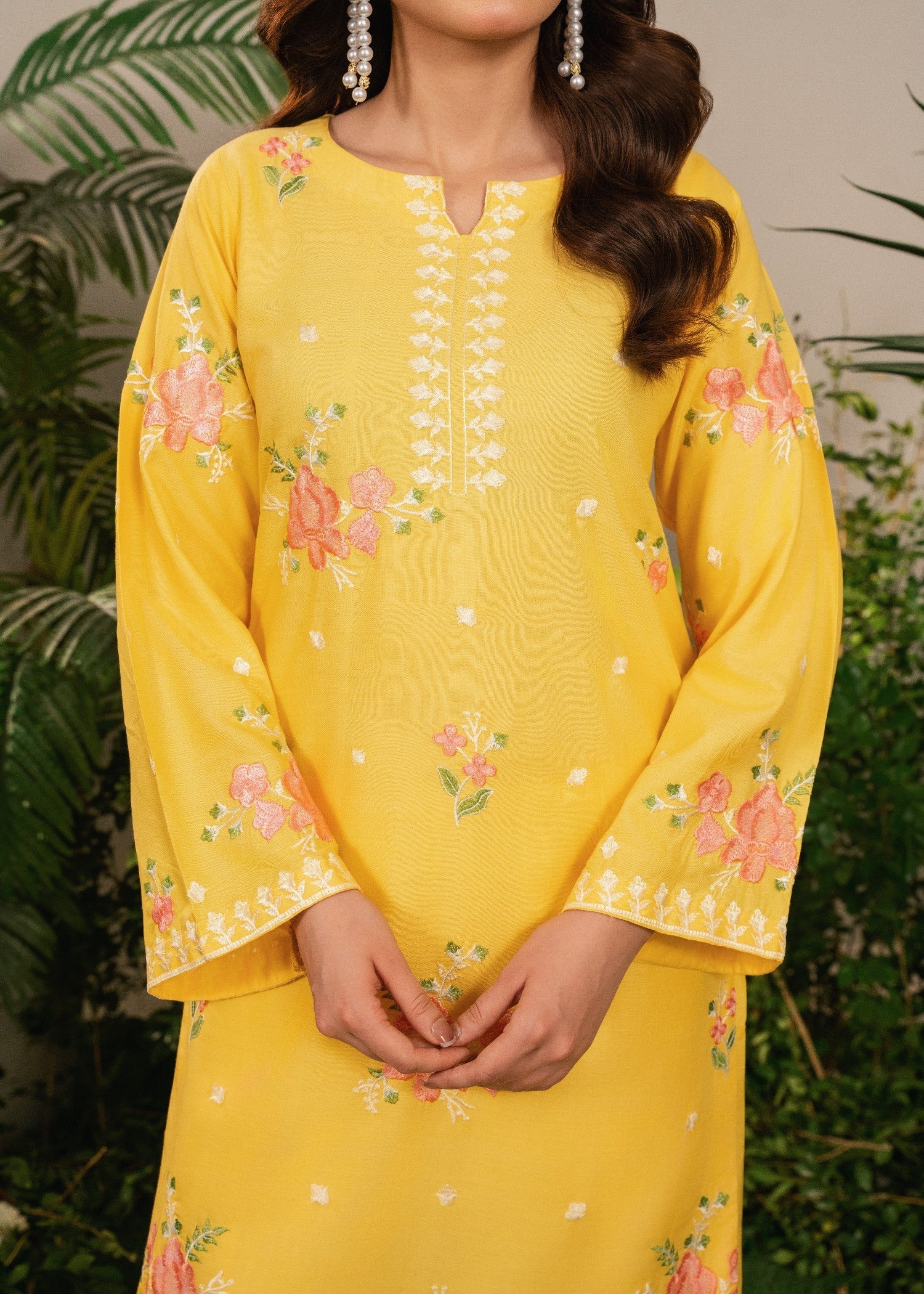 Tehzeeb Libas SUNFLOWER EMBROIDERED 3PC