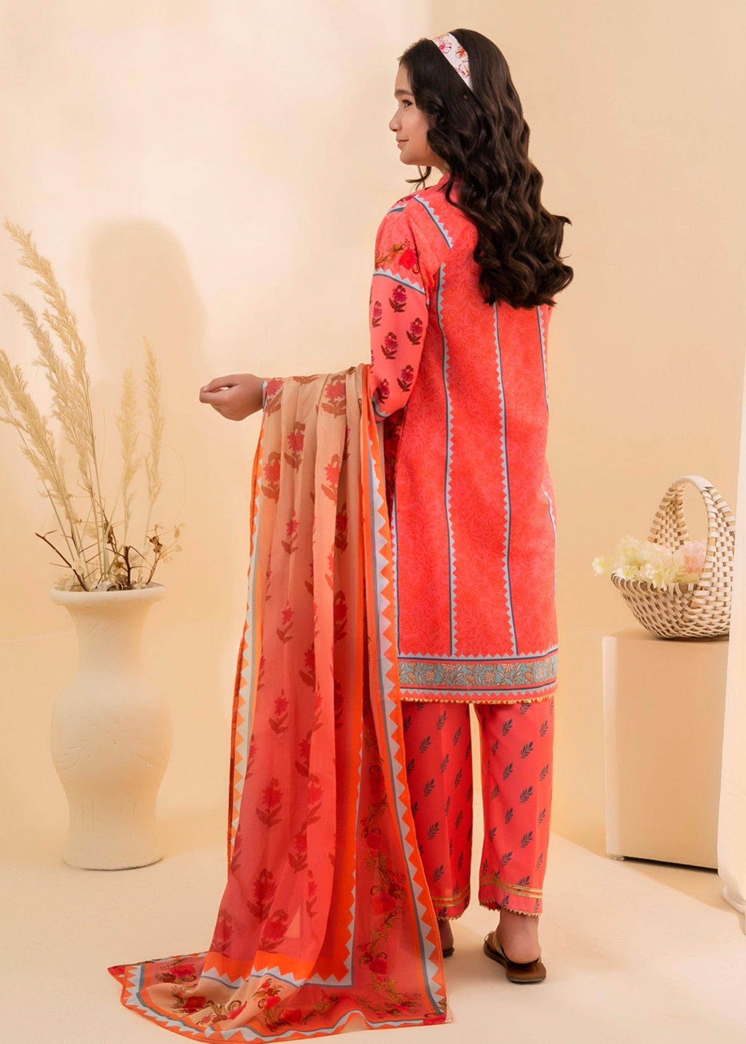 POLY-LAWN-DIGITAL-PRINTED-3-45 Pc Suit Corf