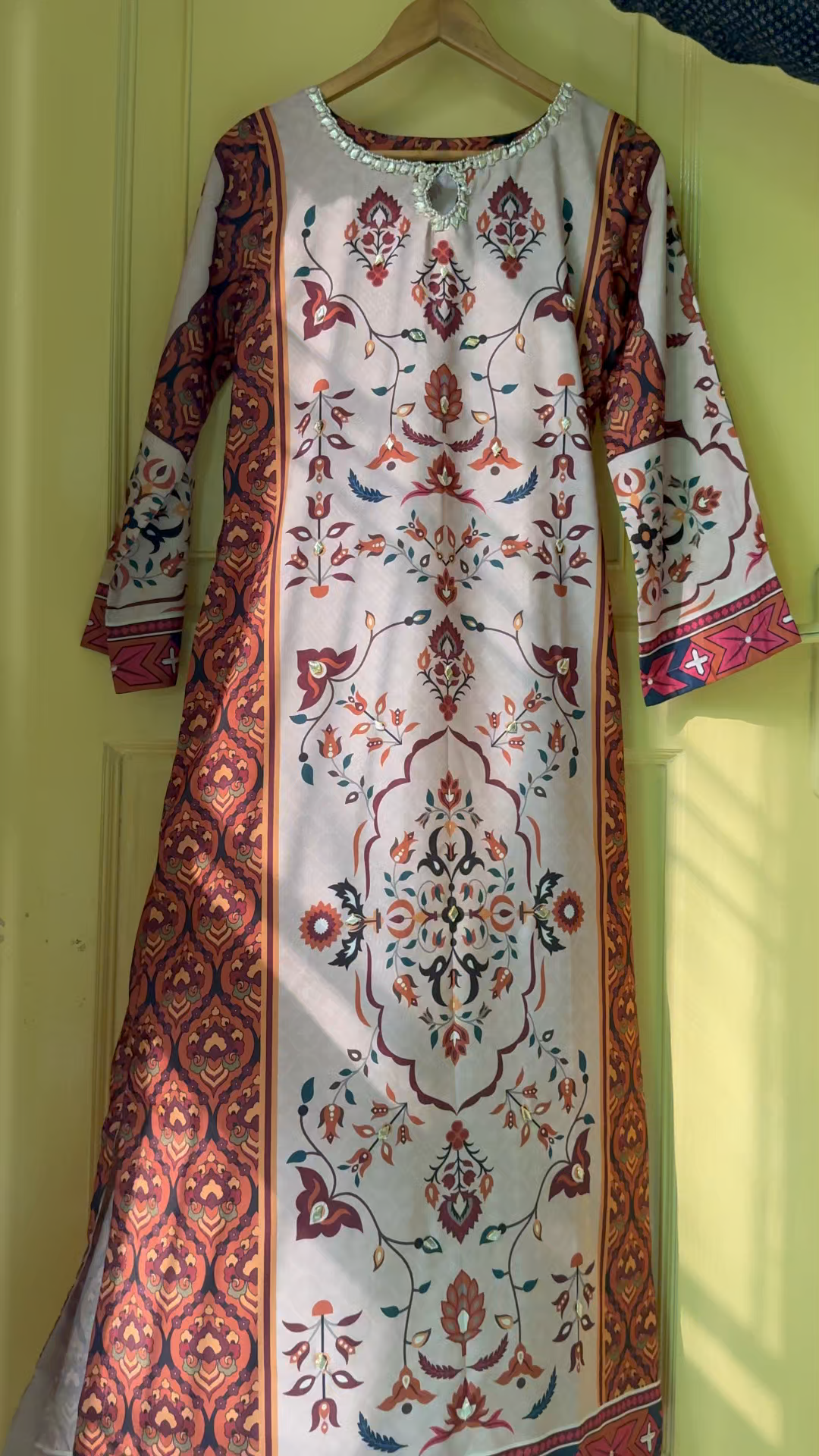 Poly silk Kurti in Multi