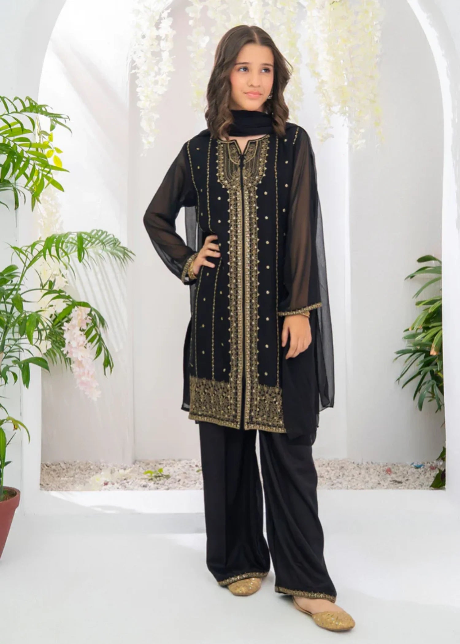 CHIFFON-EMBROIDERED-3-69 - Pc Suit Em