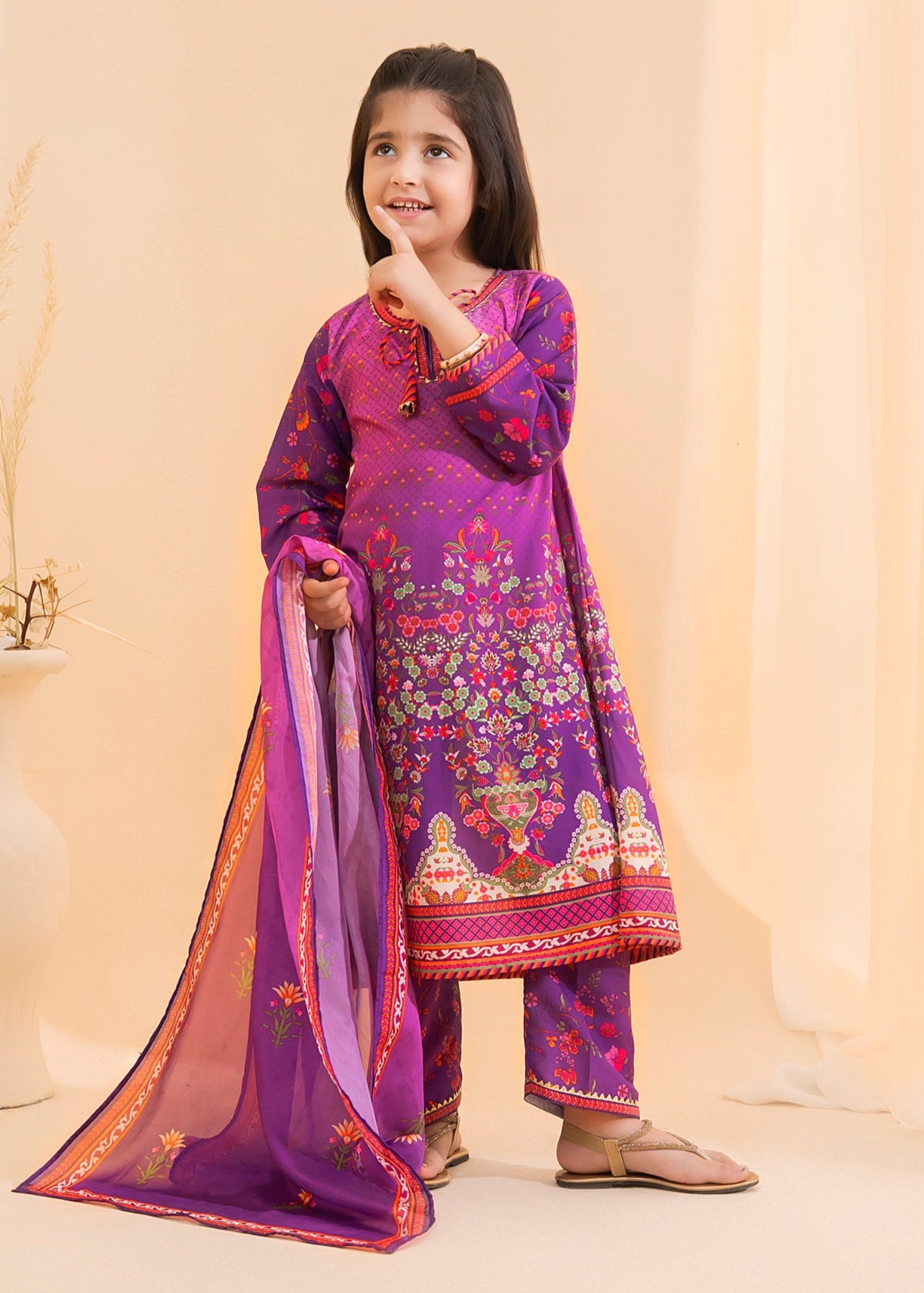 POLY-LAWN-DIGITAL-PRINTED-3-51 Pc Suit Indp