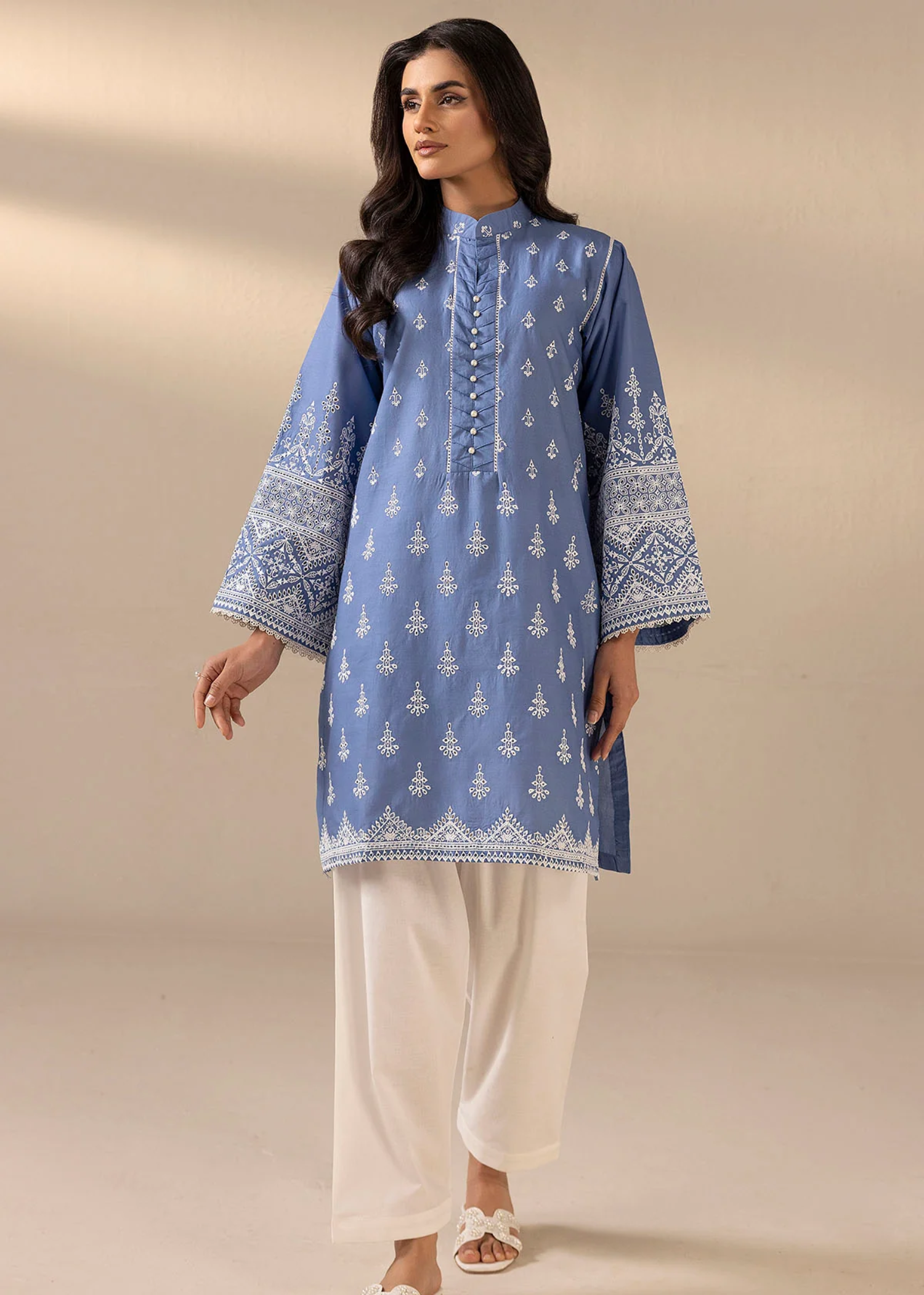 Motifz 4614-RUBY EMBROIDERED CAMBRIC STITCHED