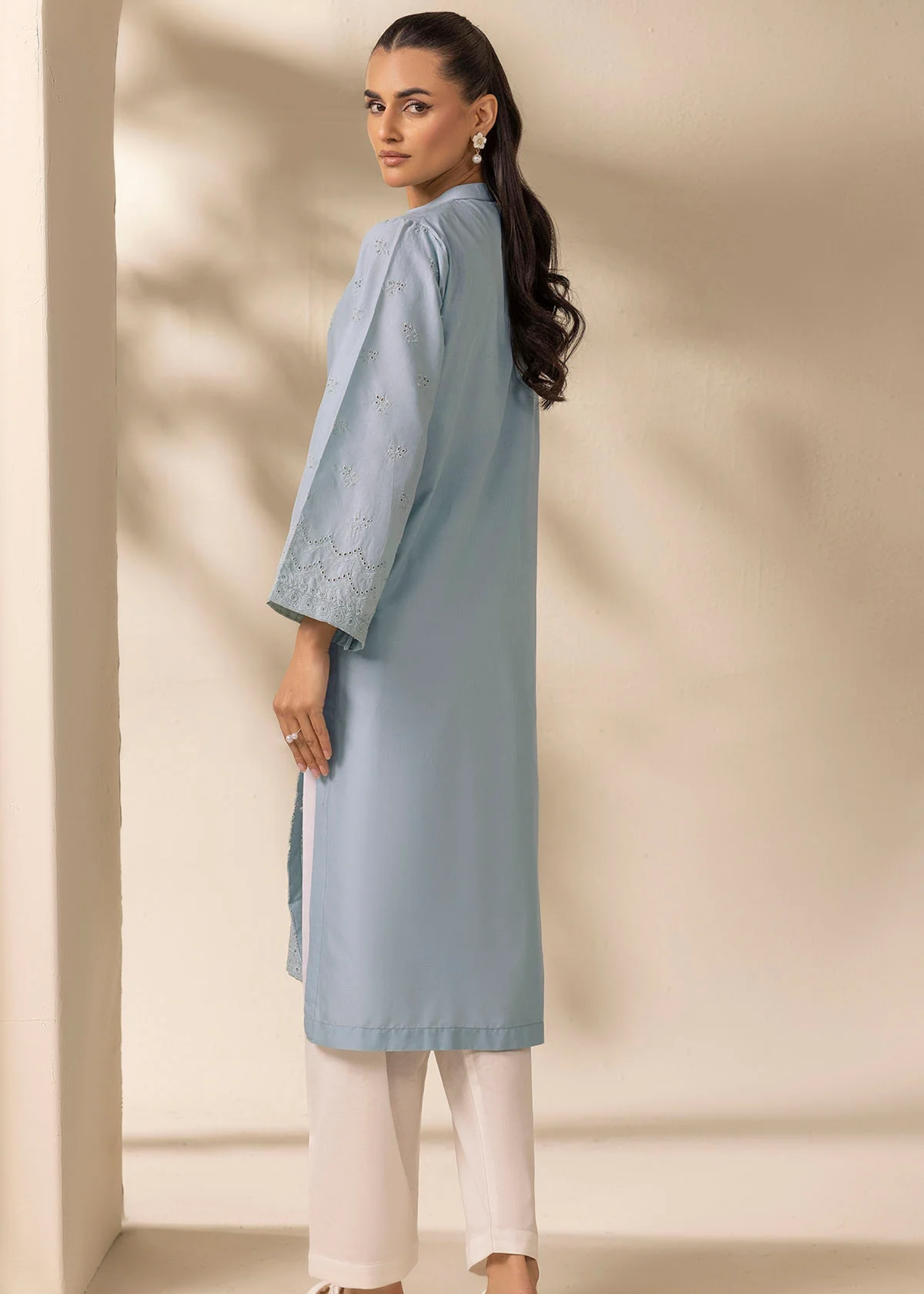 Motifz 5273-CITRINE EMBROIDERED CAMBRIC STITCHED