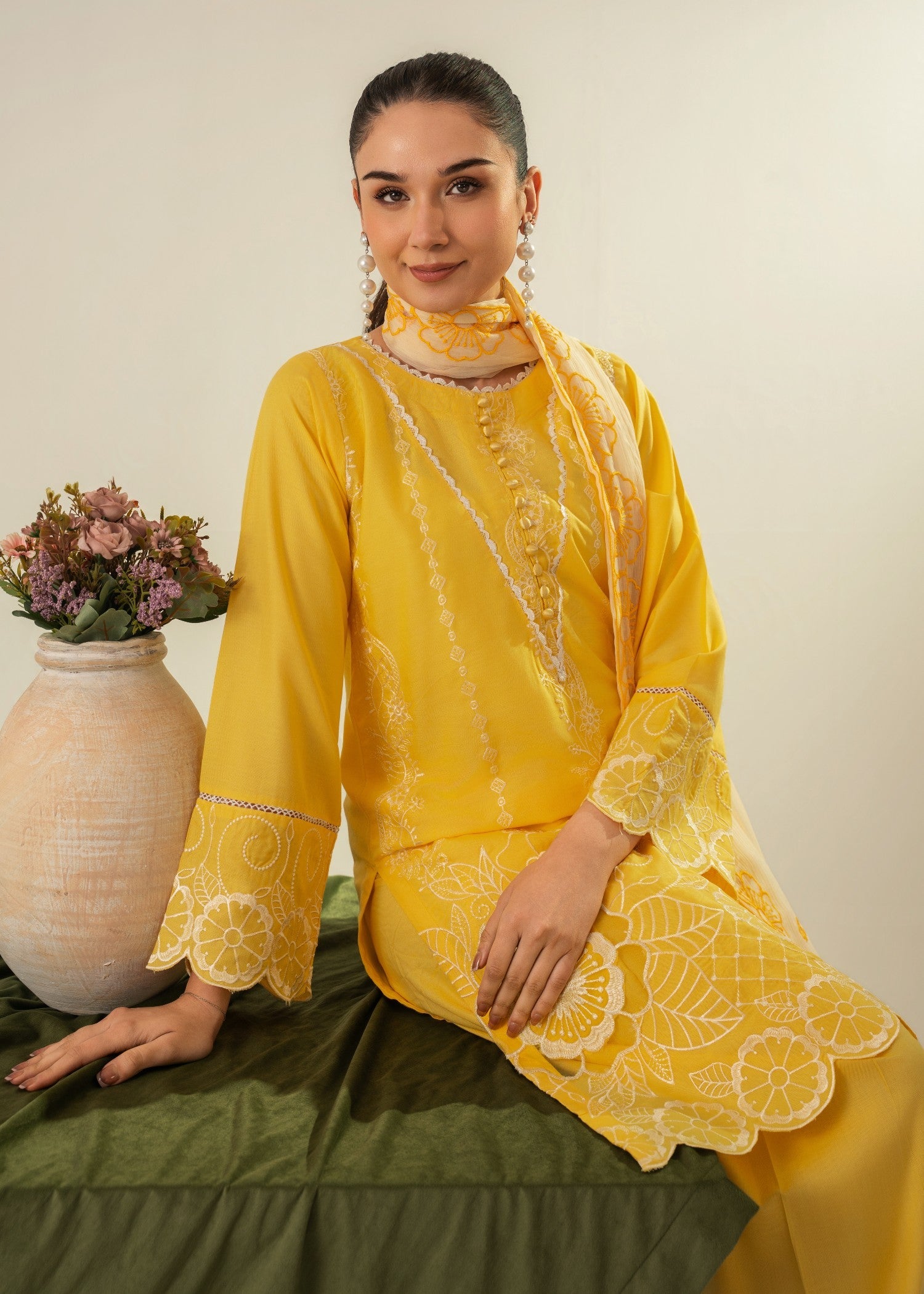 Tehzeeb Libas SORAYA EMBROIDERED 3PC