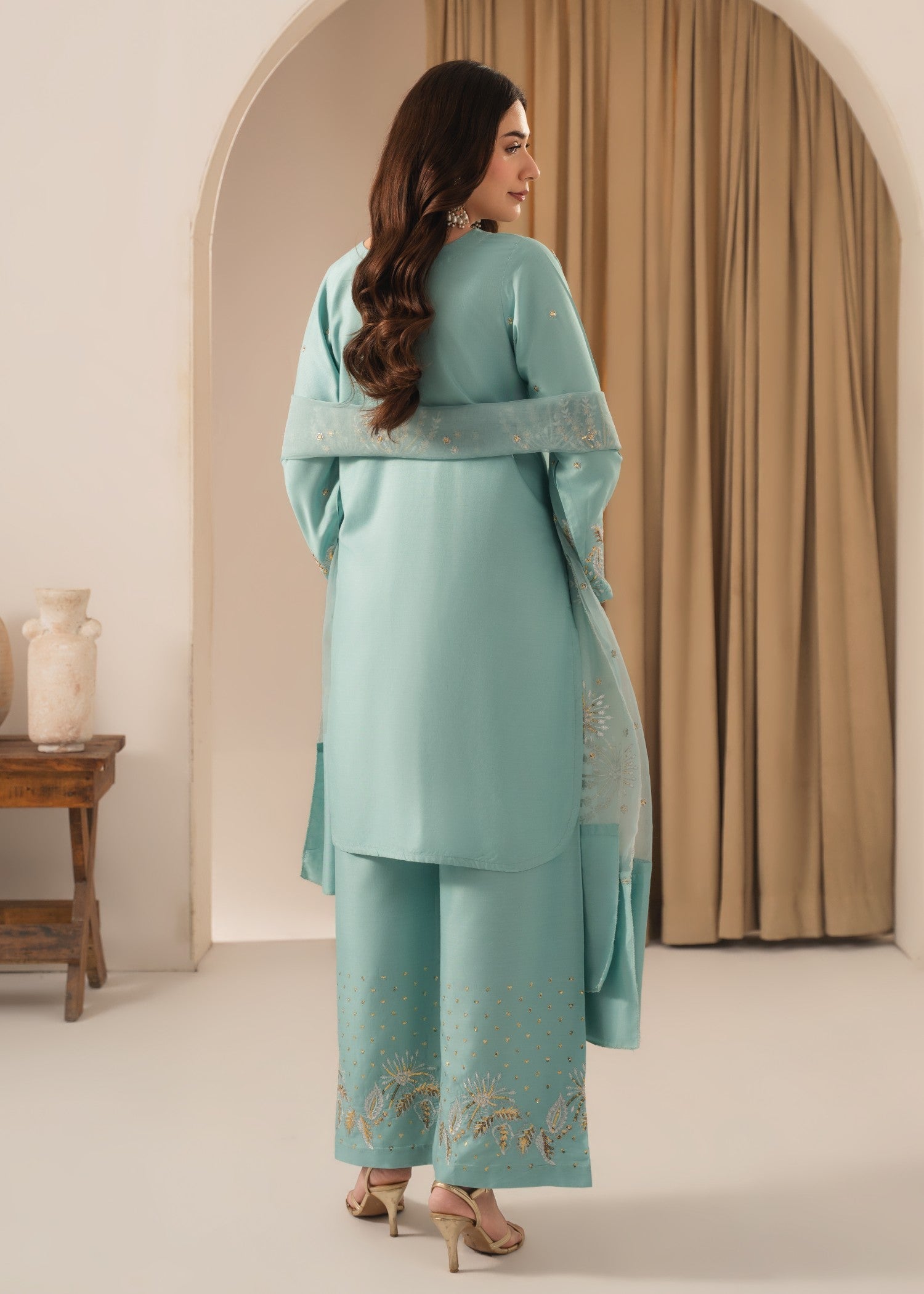 Tehzeeb Libas ZARNAAB EMBROIDERED 3PC