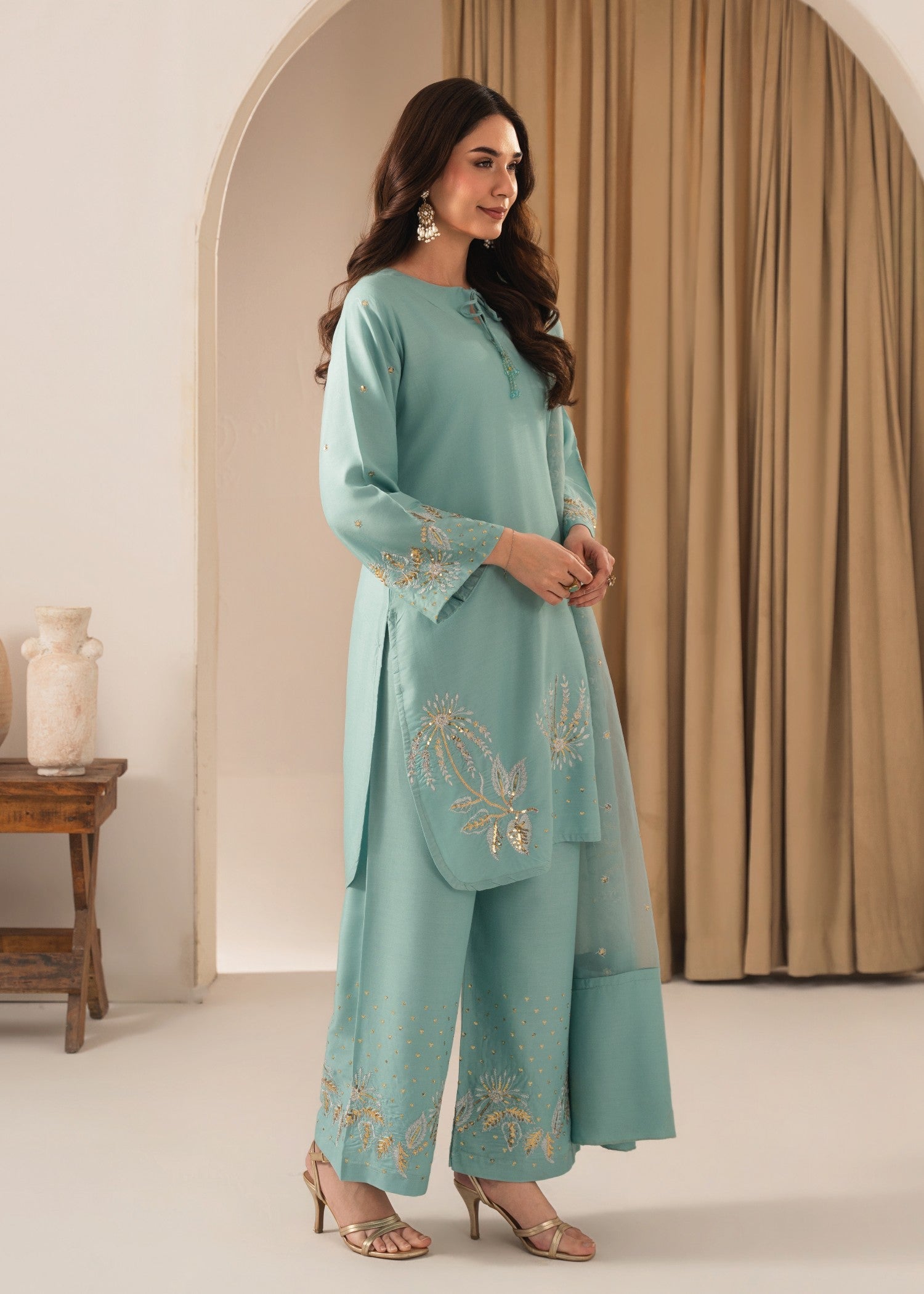 Tehzeeb Libas ZARNAAB EMBROIDERED 3PC