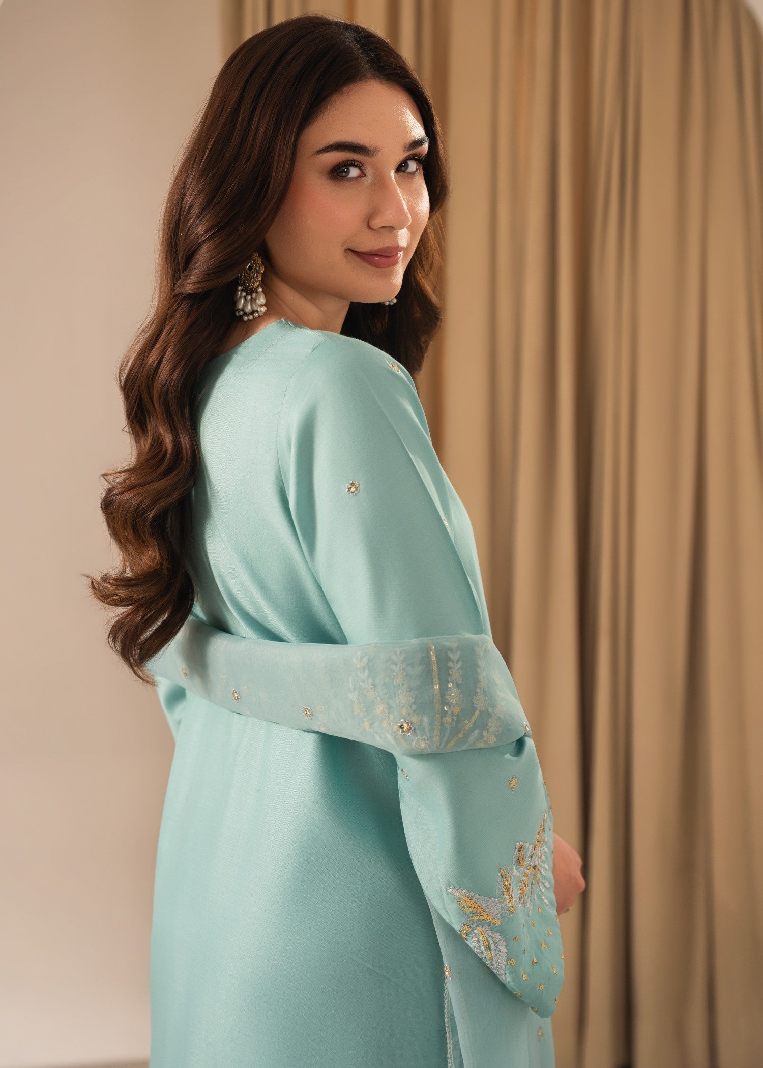 Tehzeeb Libas ZARNAAB EMBROIDERED 3PC