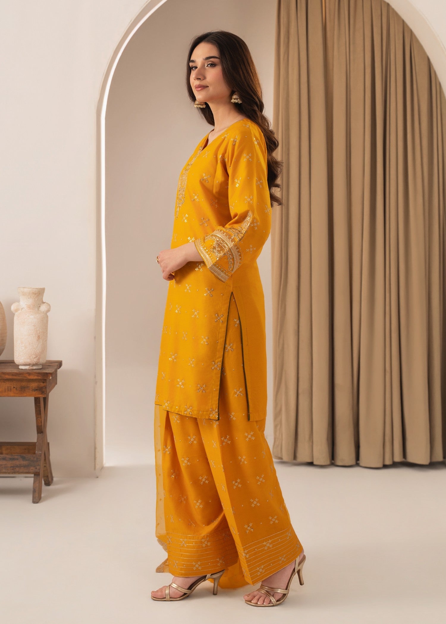 Tehzeeb Libas SONA EMBROIDERED 3PC