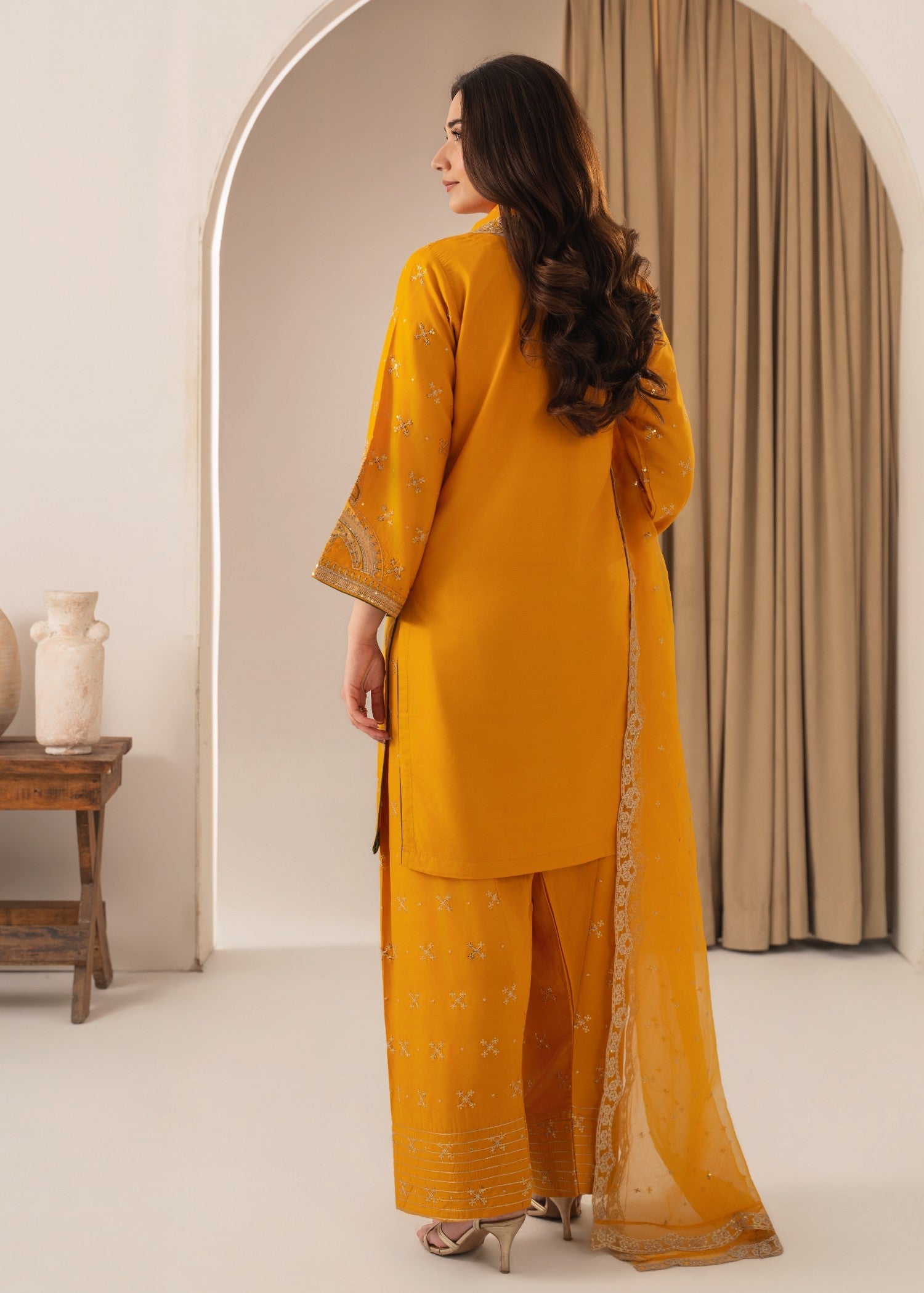 Tehzeeb Libas SONA EMBROIDERED 3PC