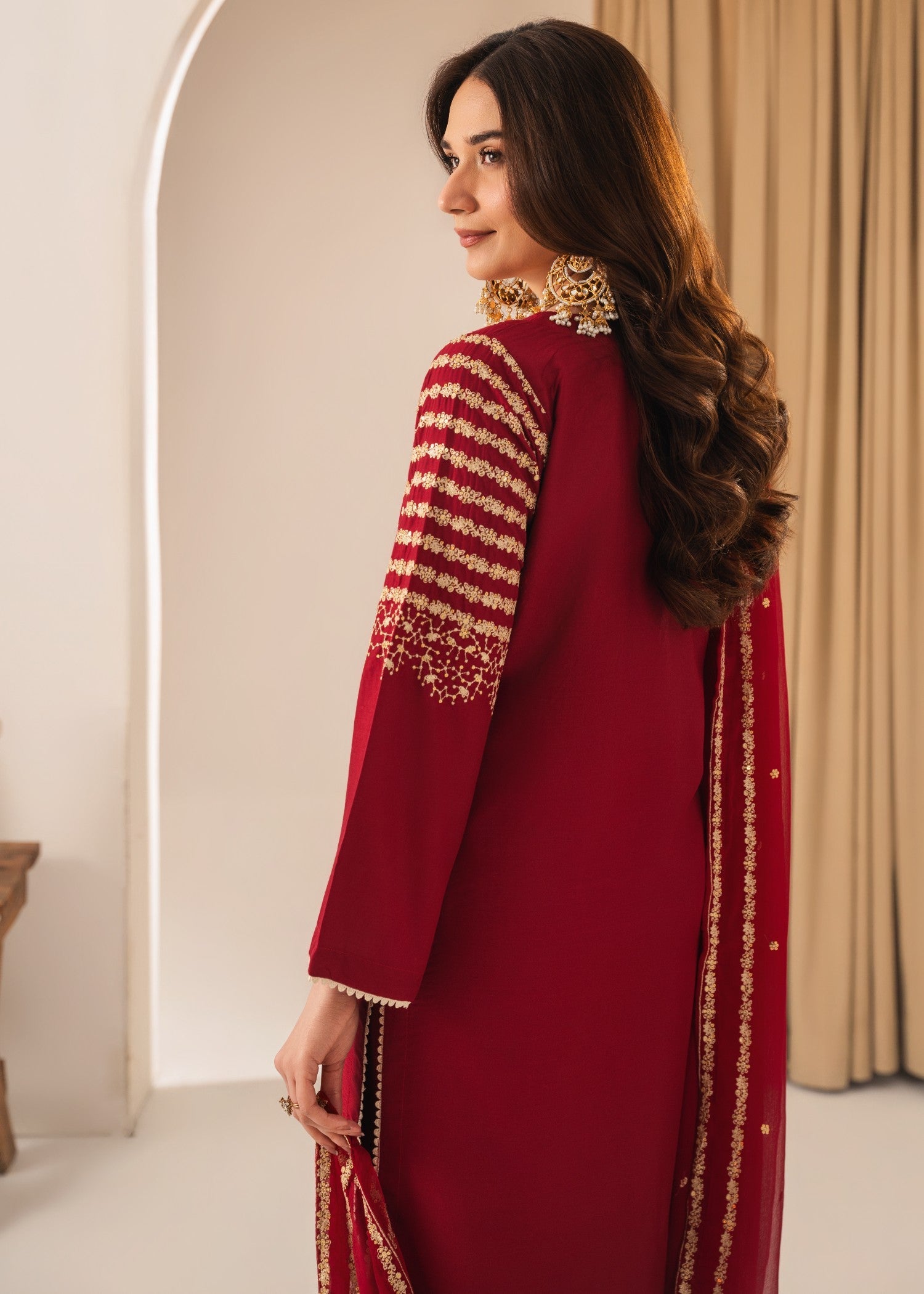Tehzeeb Libas PEACOCK M EMBROIDERED 3PC