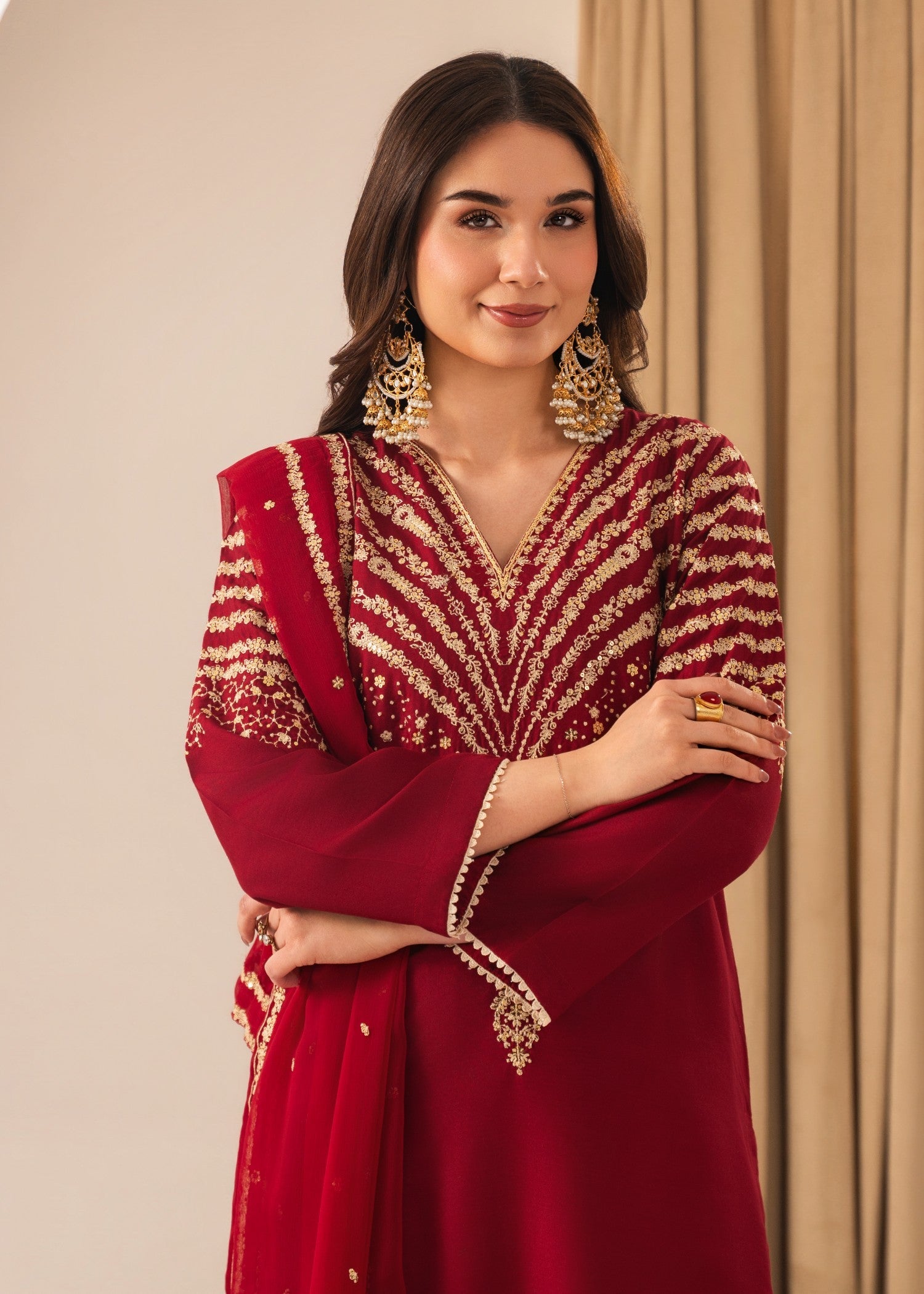 Tehzeeb Libas PEACOCK M EMBROIDERED 3PC