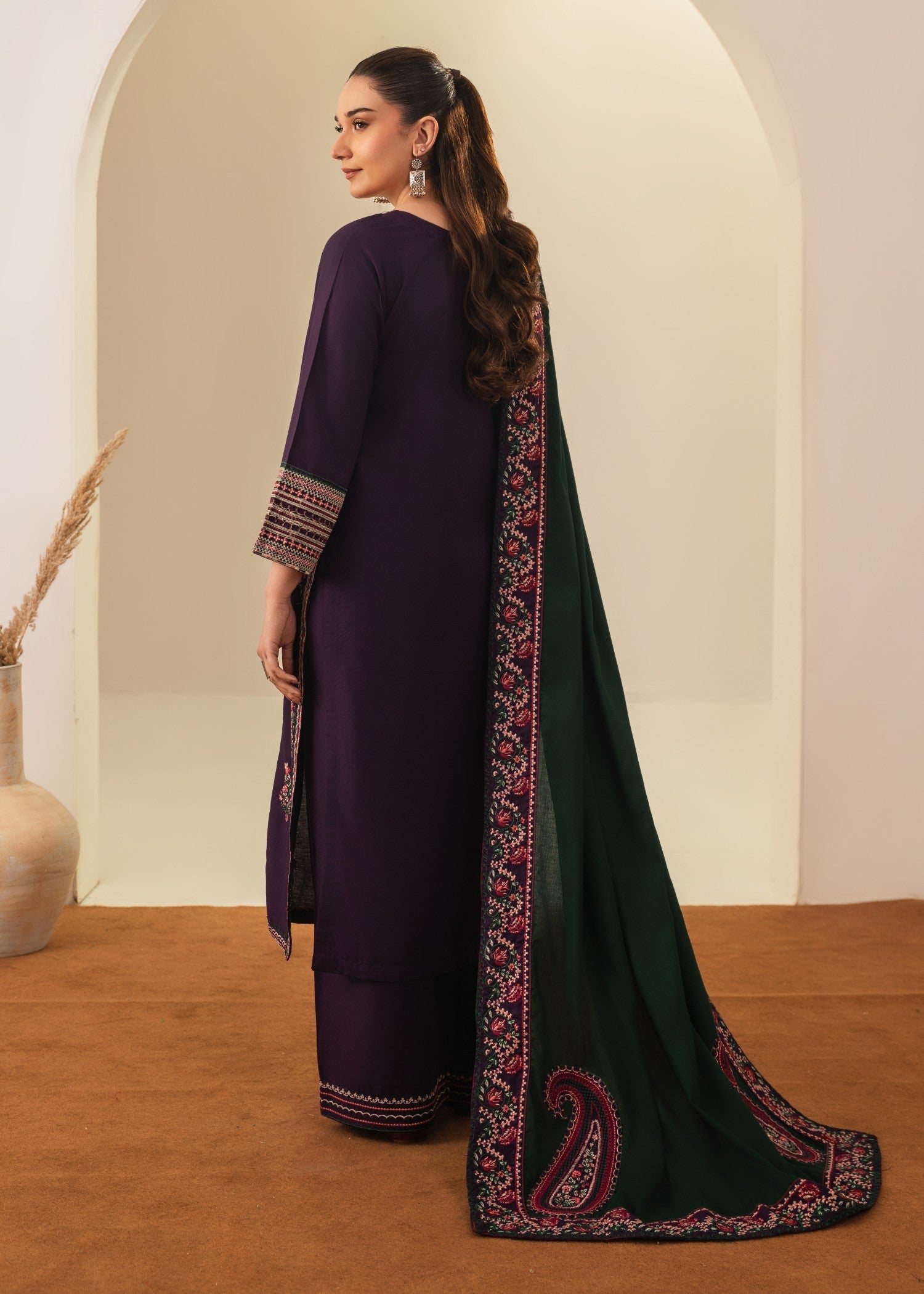 Tehzeeb Libas ROOHI EMBROIDERED 3PC