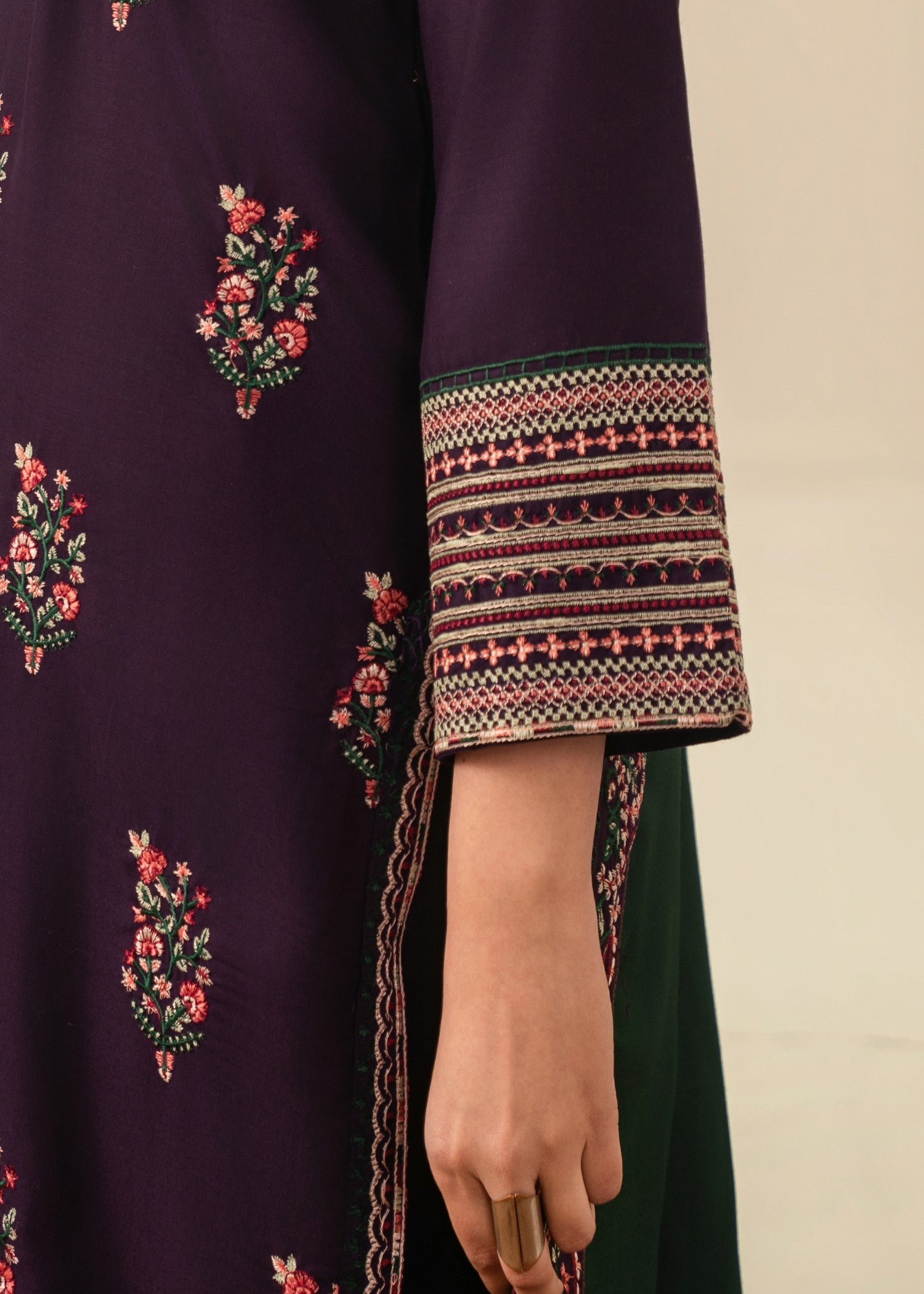 Tehzeeb Libas ROOHI EMBROIDERED 3PC