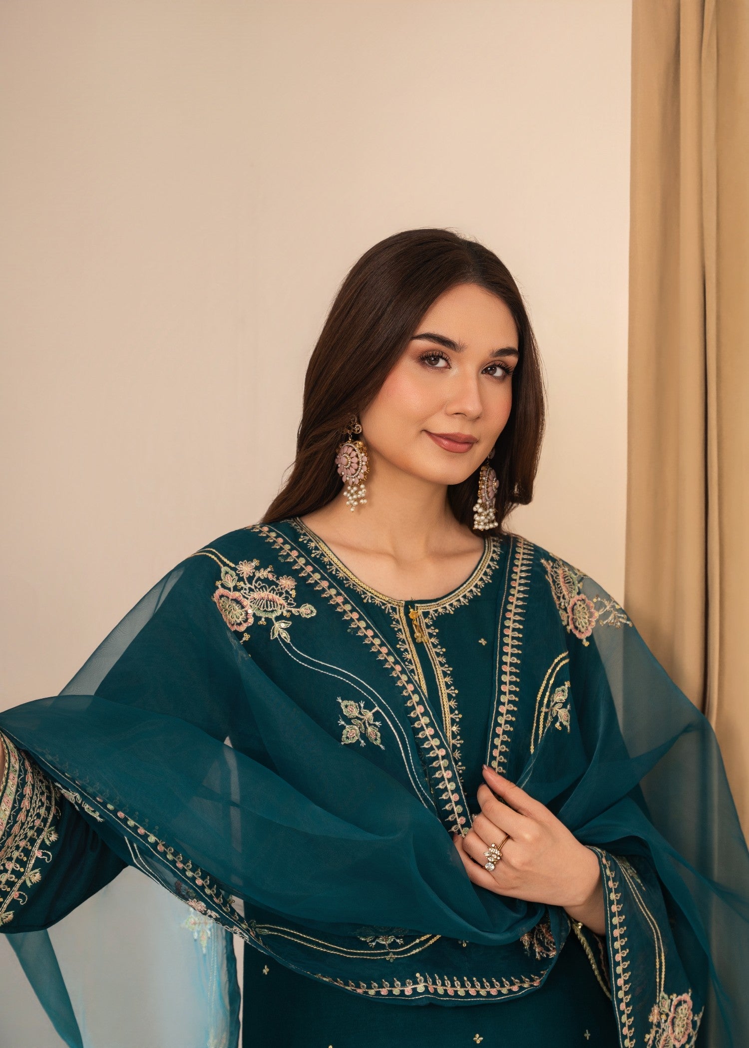 Tehzeeb Libas SAFIRA EMBROIDERED 3PC