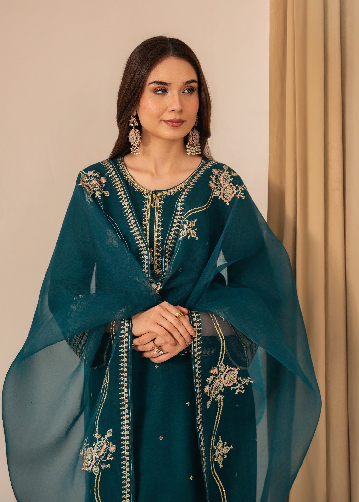 Tehzeeb Libas SAFIRA EMBROIDERED 3PC
