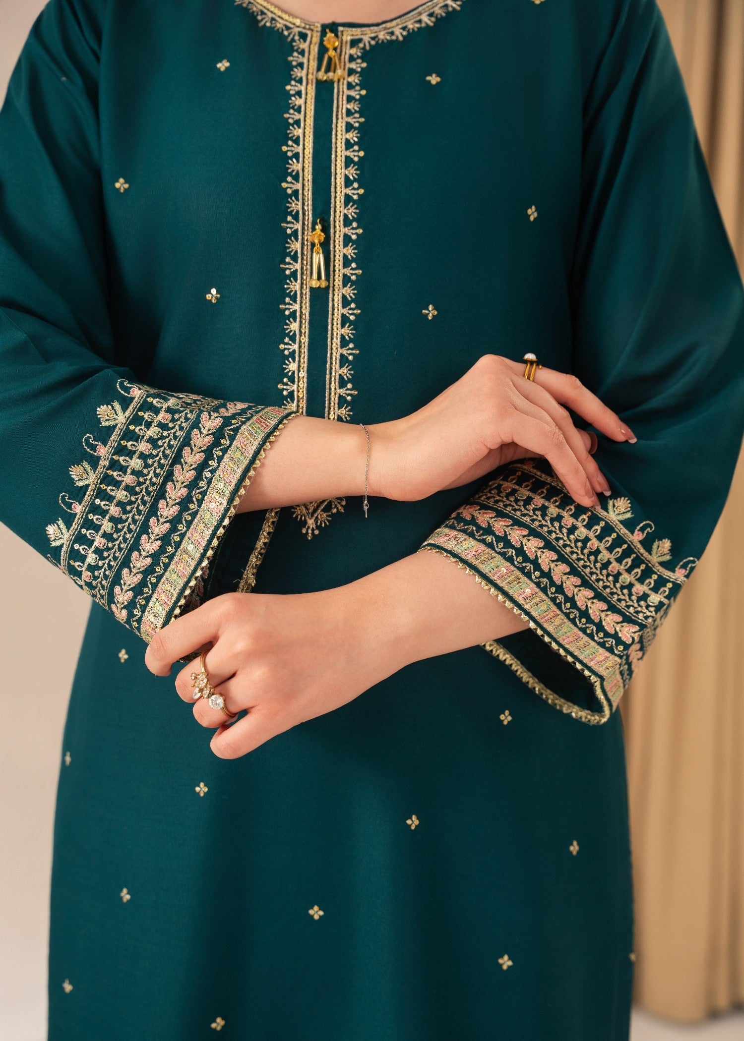 Tehzeeb Libas SAFIRA EMBROIDERED 3PC