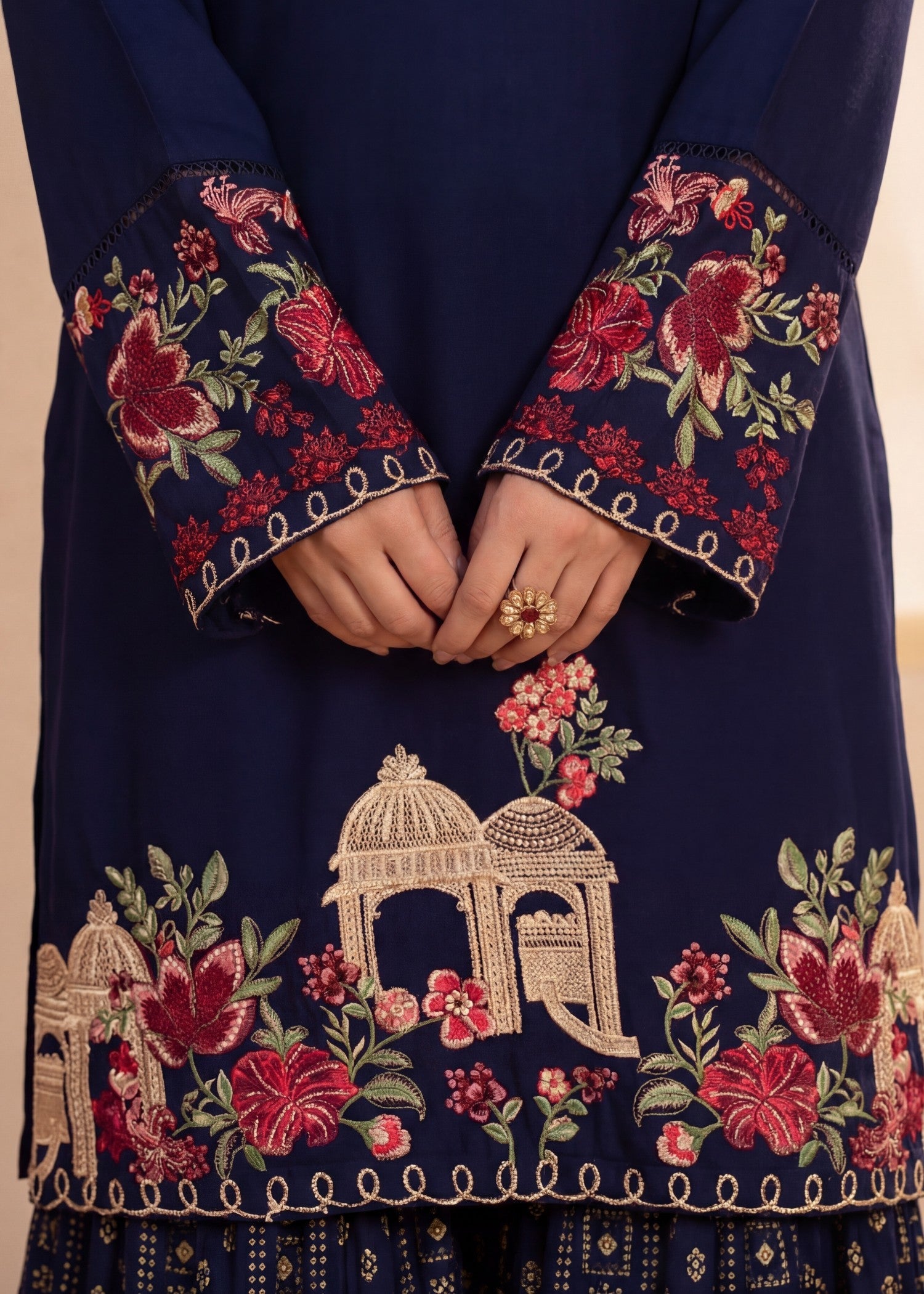 Sahibas By Mirza Mehzeen Navy