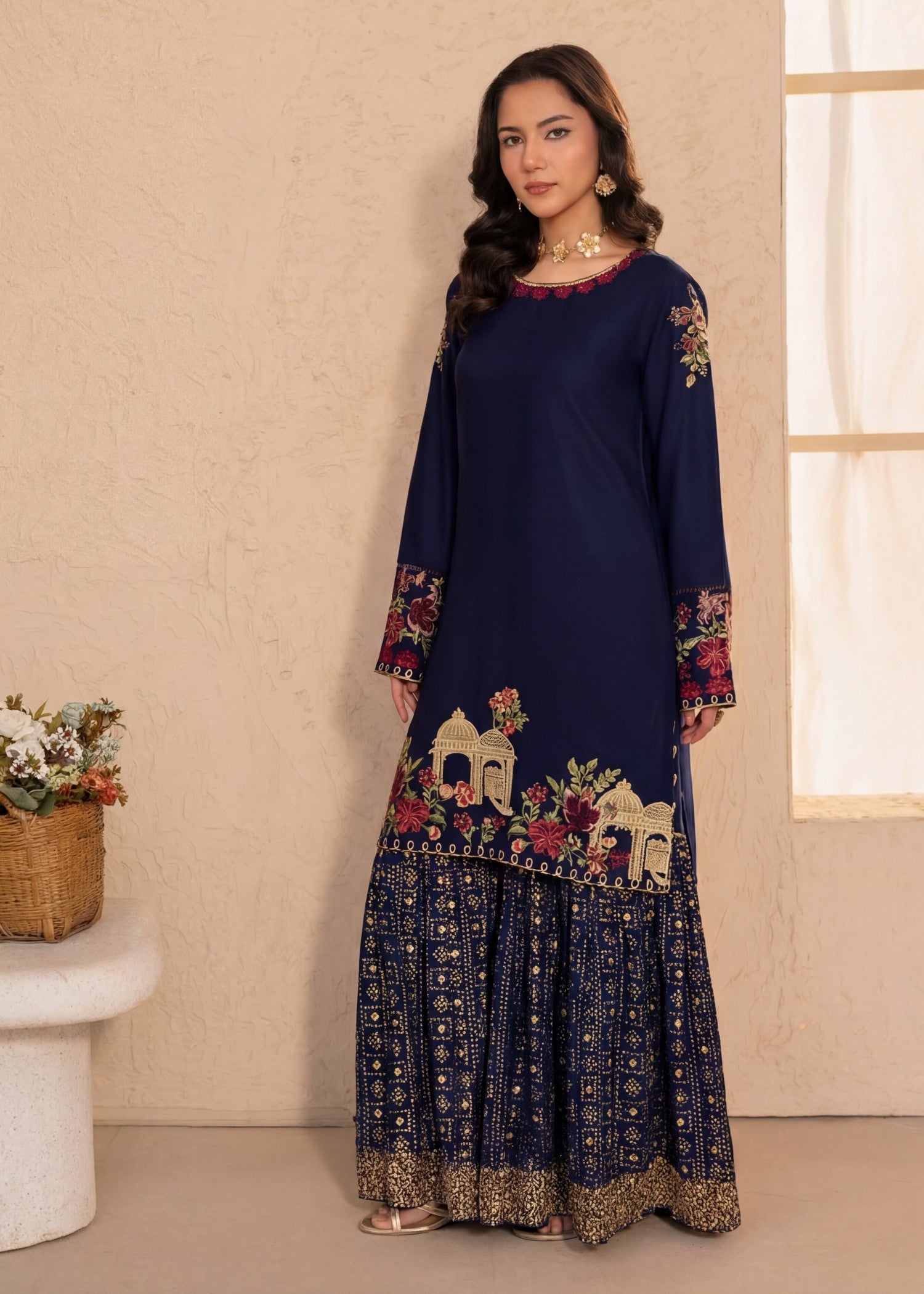 Sahibas By Mirza Mehzeen Navy