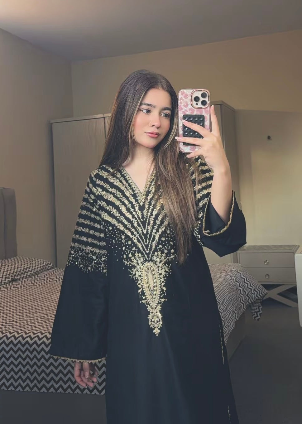 Tehzeeb Libas BLACK PEACOACK