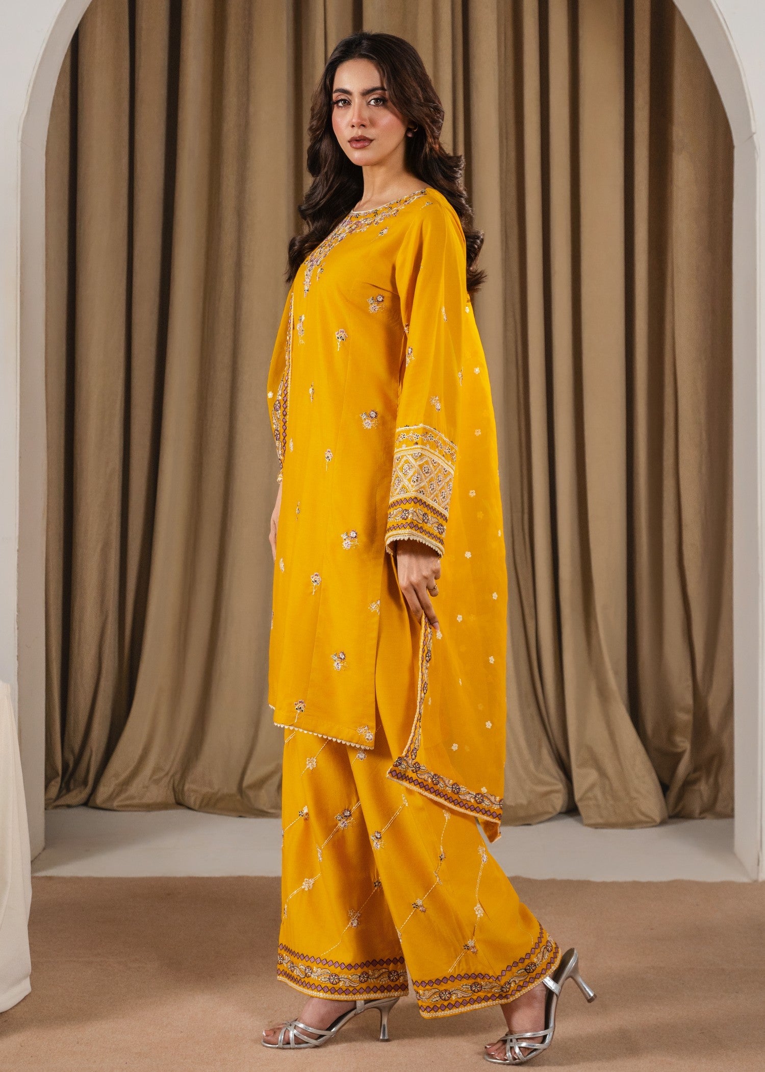 Tehzeeb Libas PREET EMBROIDERED 3PC