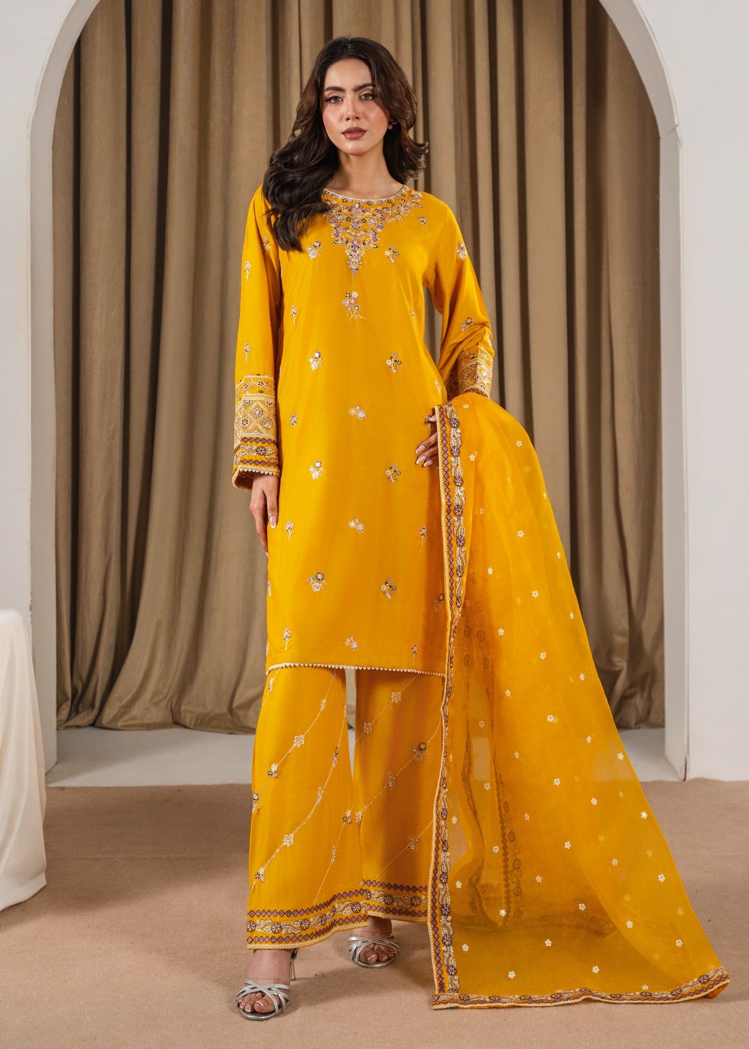 Tehzeeb Libas PREET EMBROIDERED 3PC