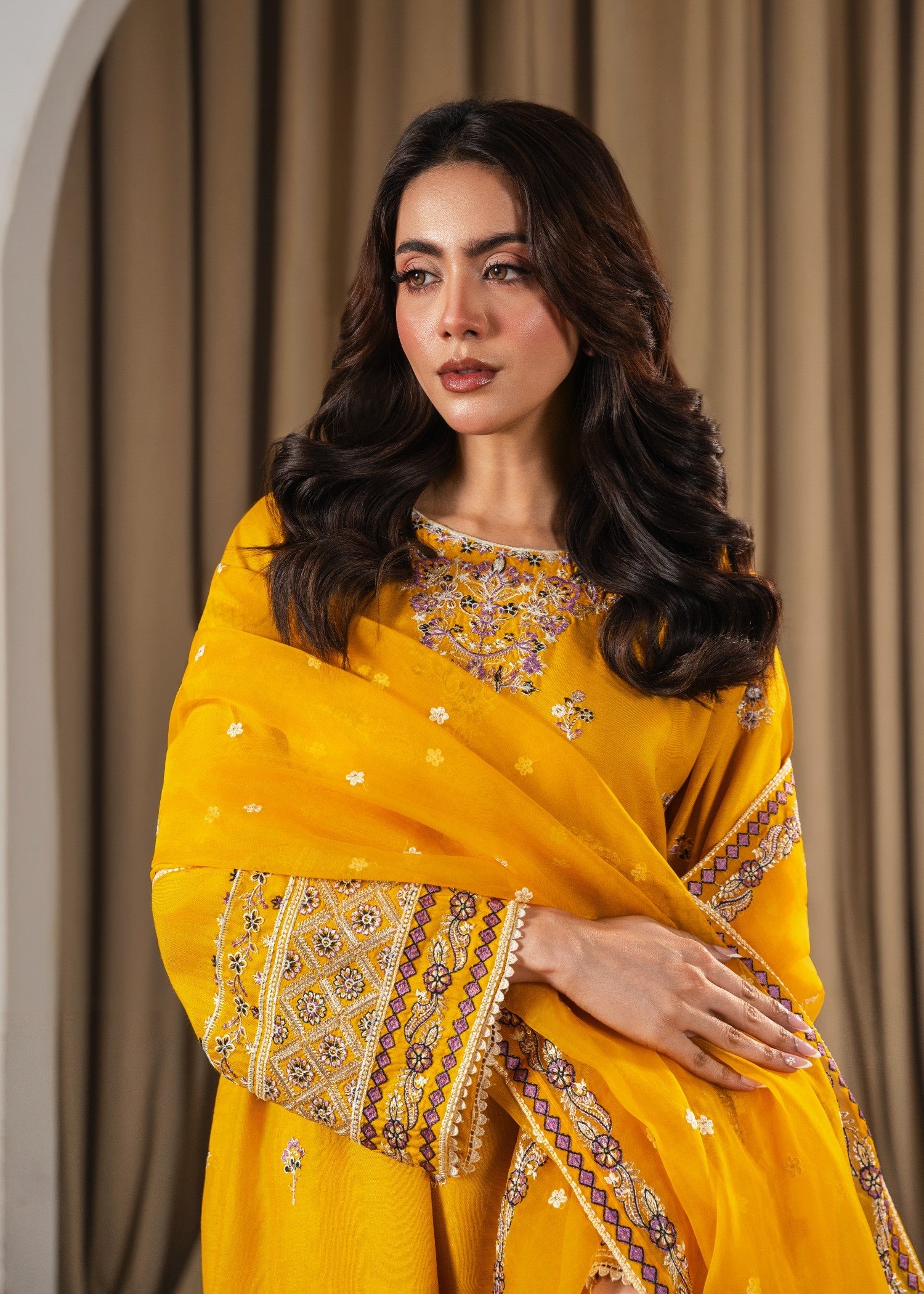 Tehzeeb Libas PREET EMBROIDERED 3PC