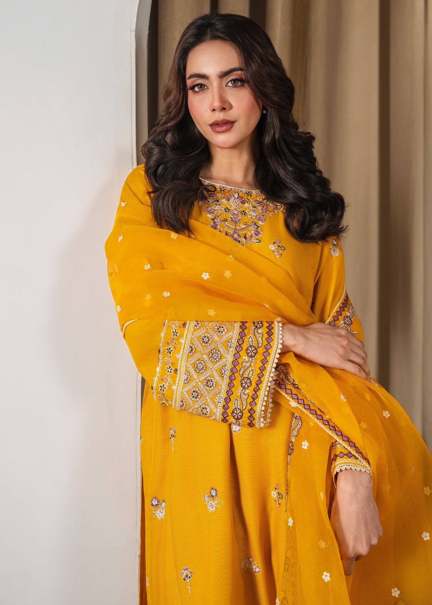 Tehzeeb Libas PREET EMBROIDERED 3PC
