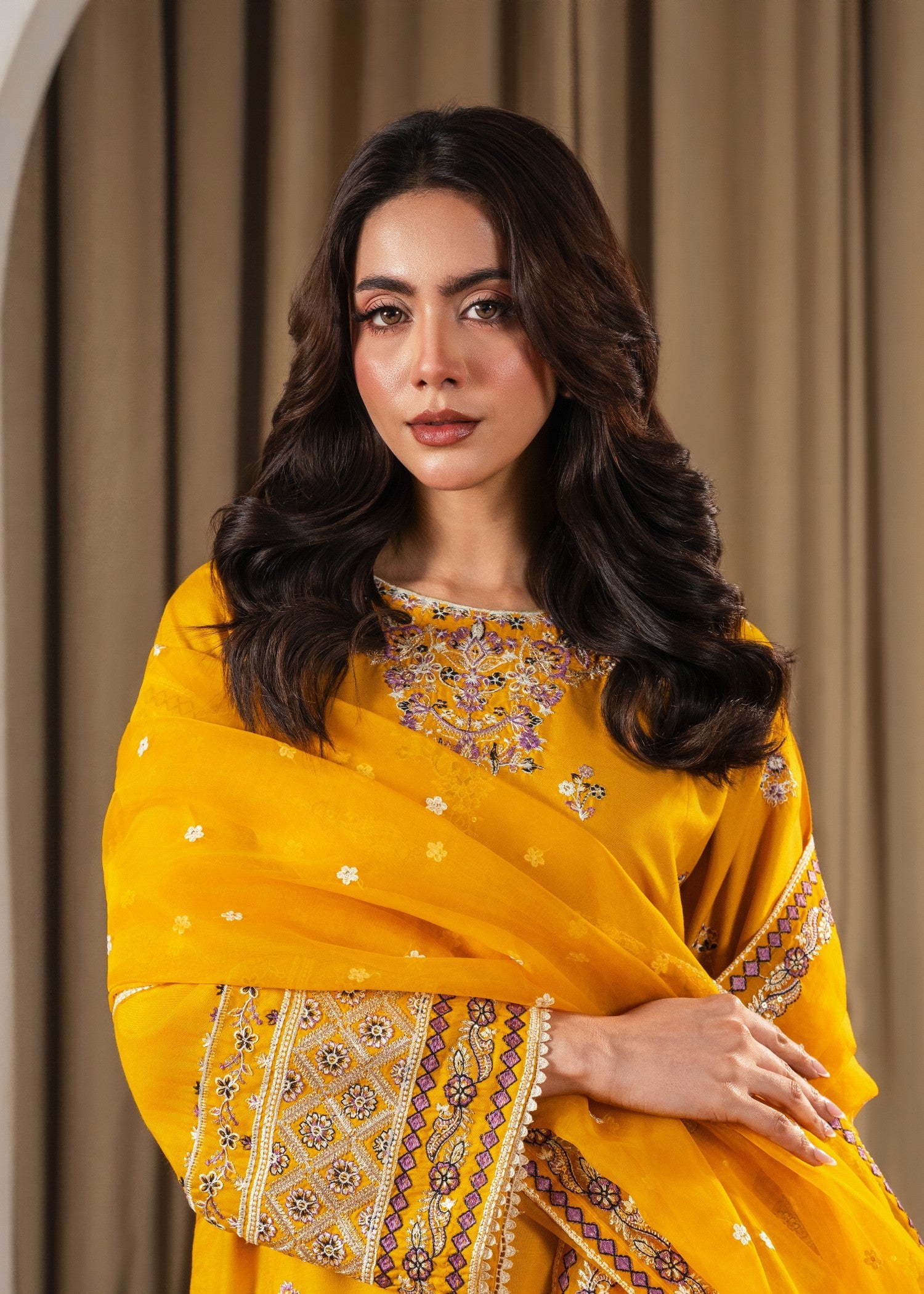 Tehzeeb Libas PREET EMBROIDERED 3PC