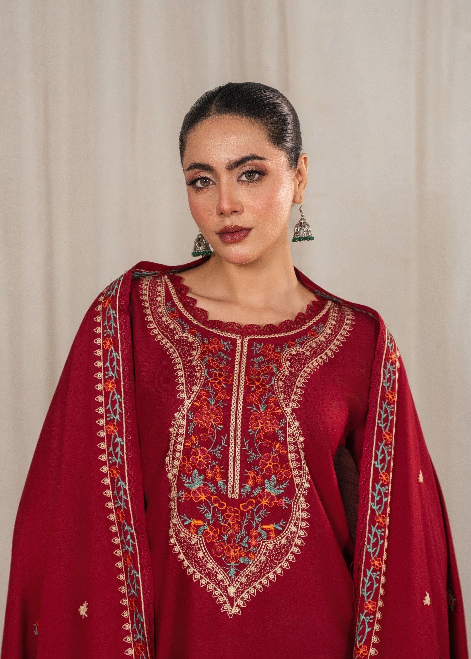 Tehzeeb Libas KESAR EMBROIDERED 3PC