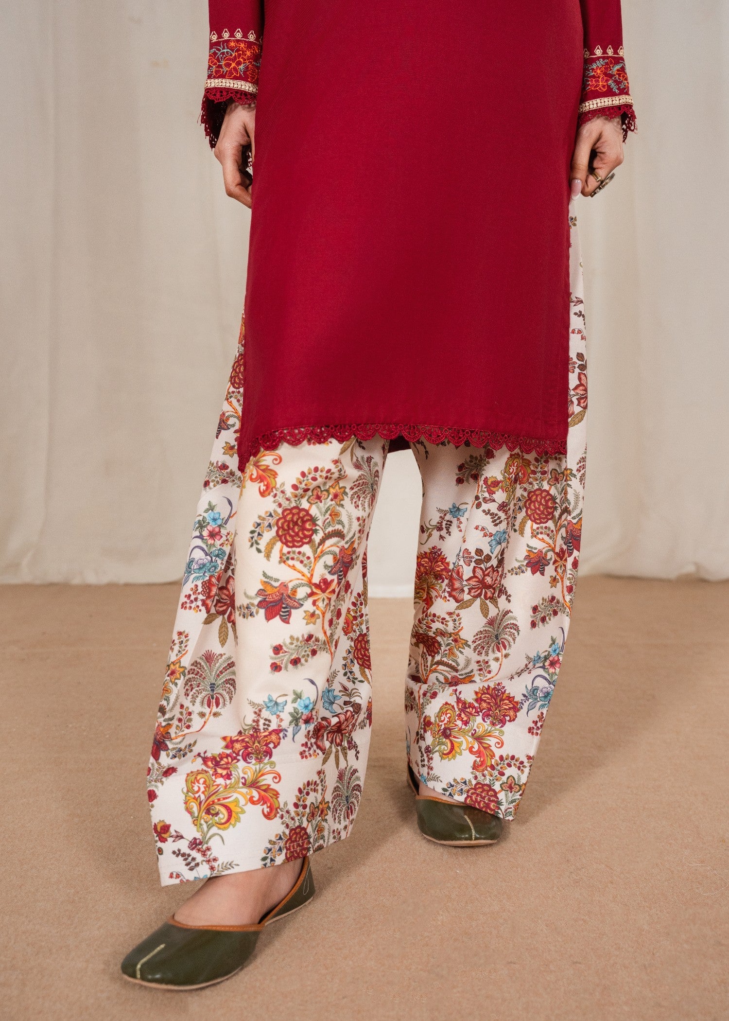 Tehzeeb Libas KESAR EMBROIDERED 3PC