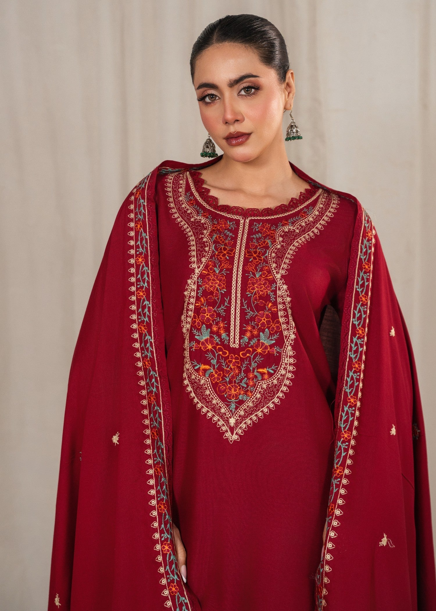 Tehzeeb Libas KESAR EMBROIDERED 3PC