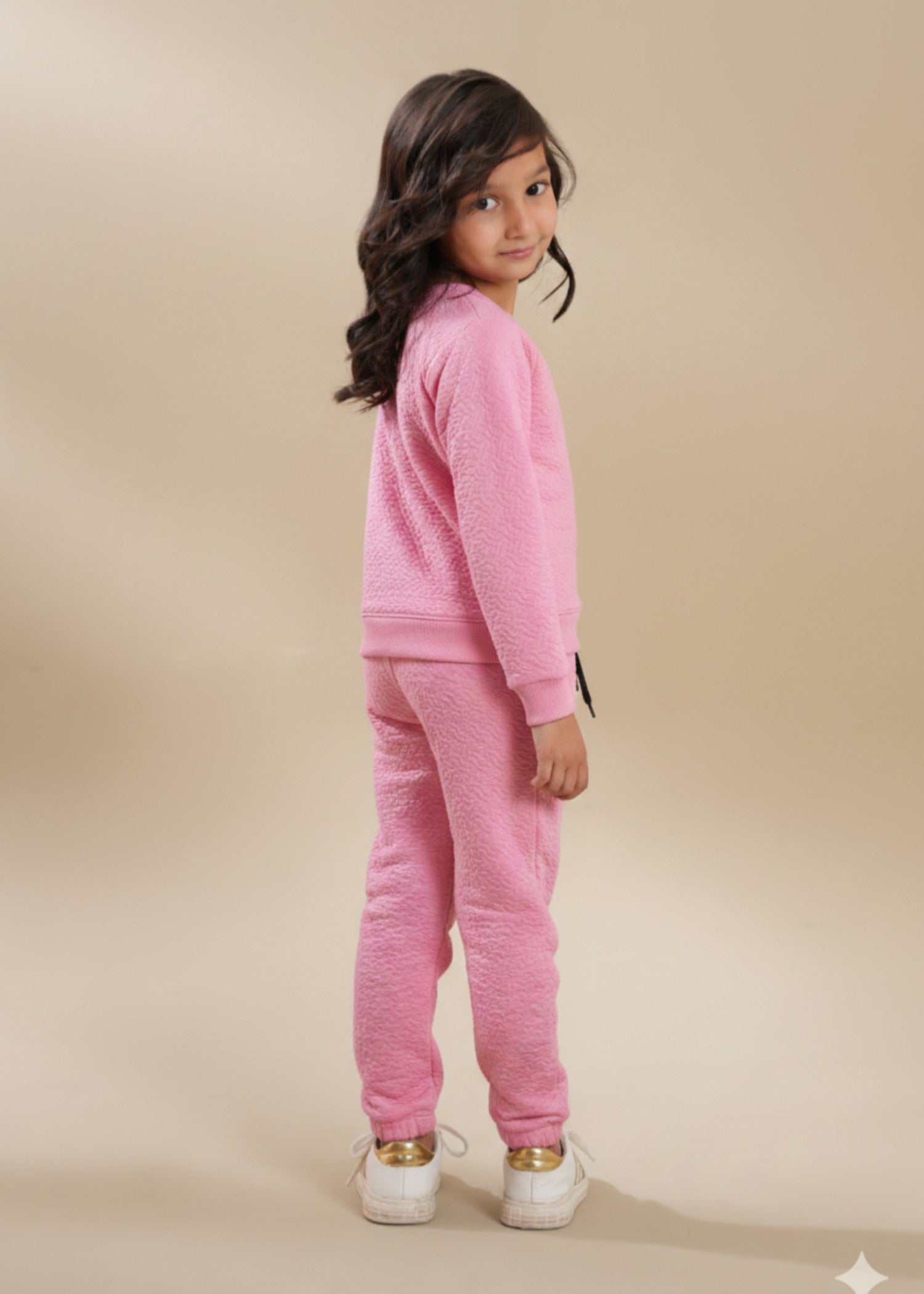 PINK-QUILTED-WINTER-SUIT-WITH-NECK-SLIT-COZY-2 Piece Lounge Set