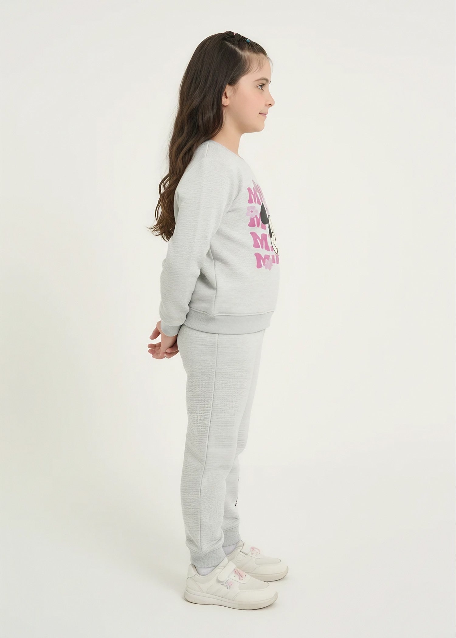 MINNIE-MOUSE-KIDS-TRACKSUIT-2 - Piece Cotton Fleece Sweatshirt Joggers Set Winter Wear
