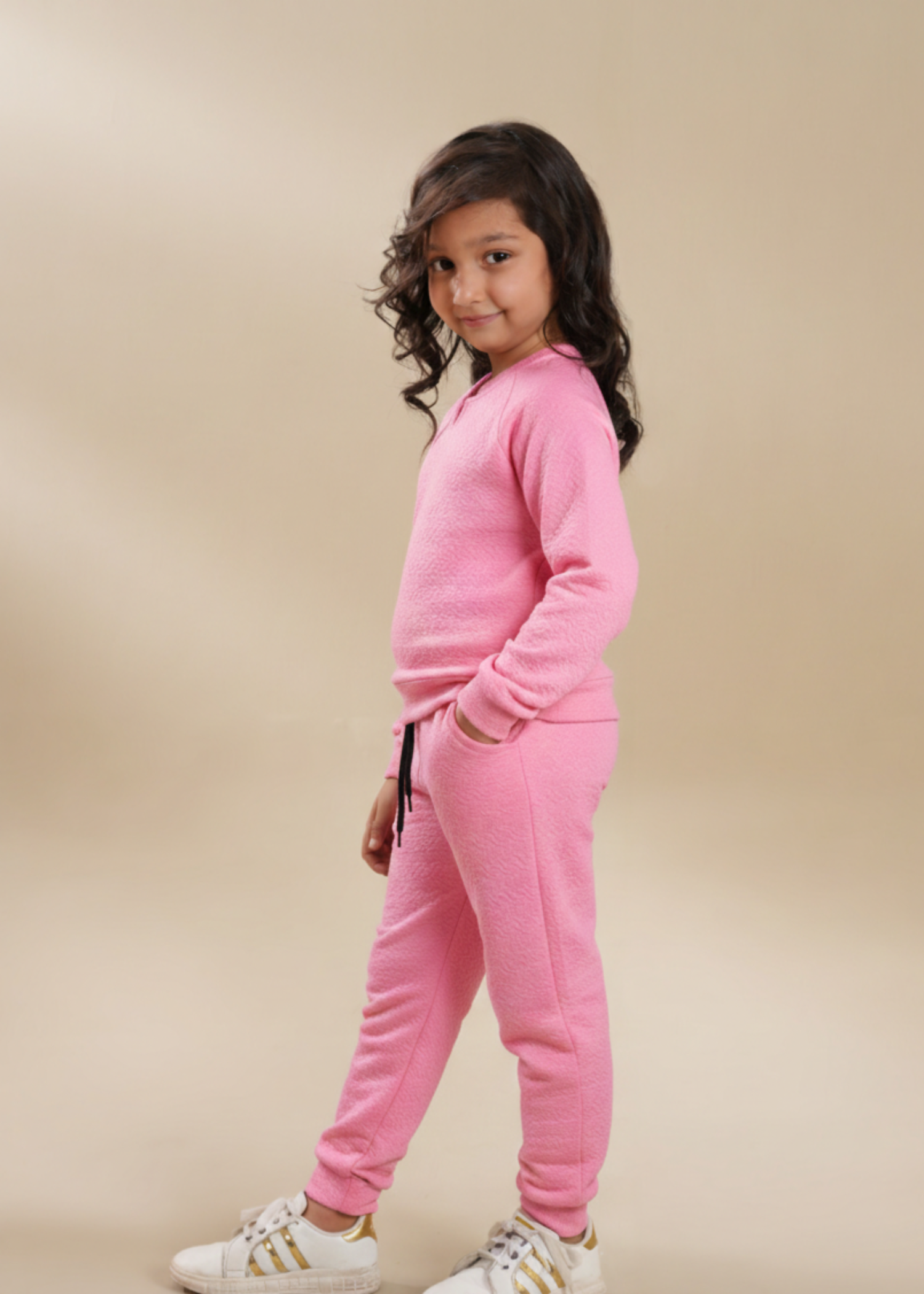 PINK-QUILTED-WINTER-SUIT-WITH-NECK-SLIT-COZY-2 Piece Lounge Set