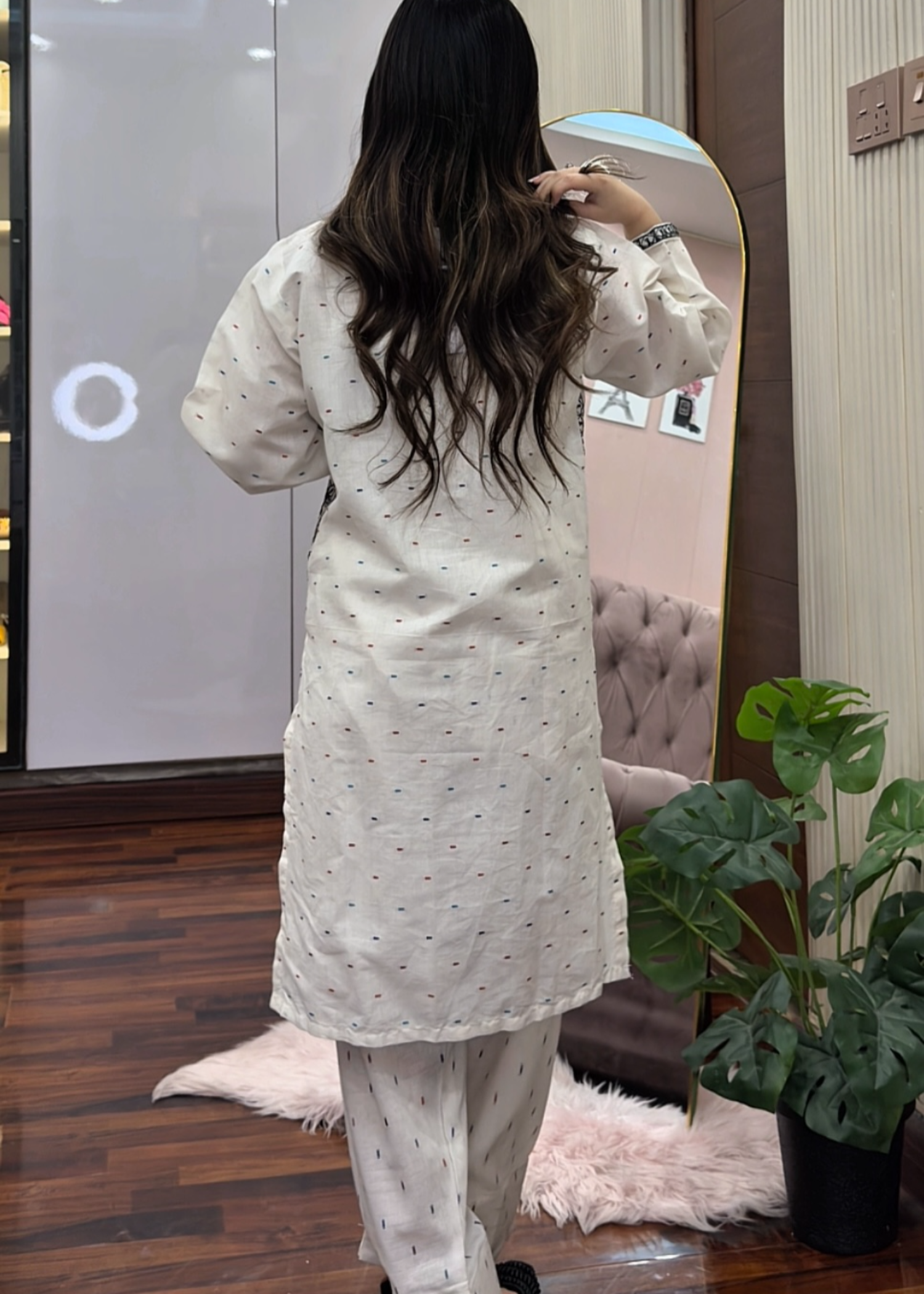 Tehzeeb Libas DOVE EMBROIDERED 2PC