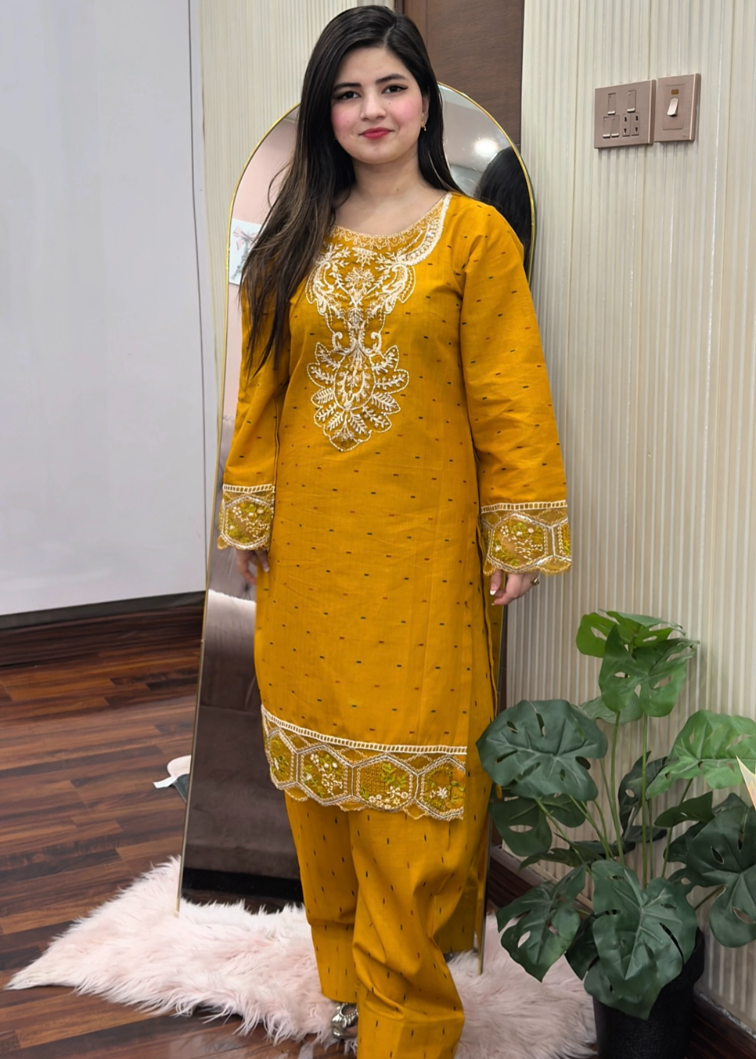 Tehzeeb Libas MUQADDAS EMBROIDERED 2PC
