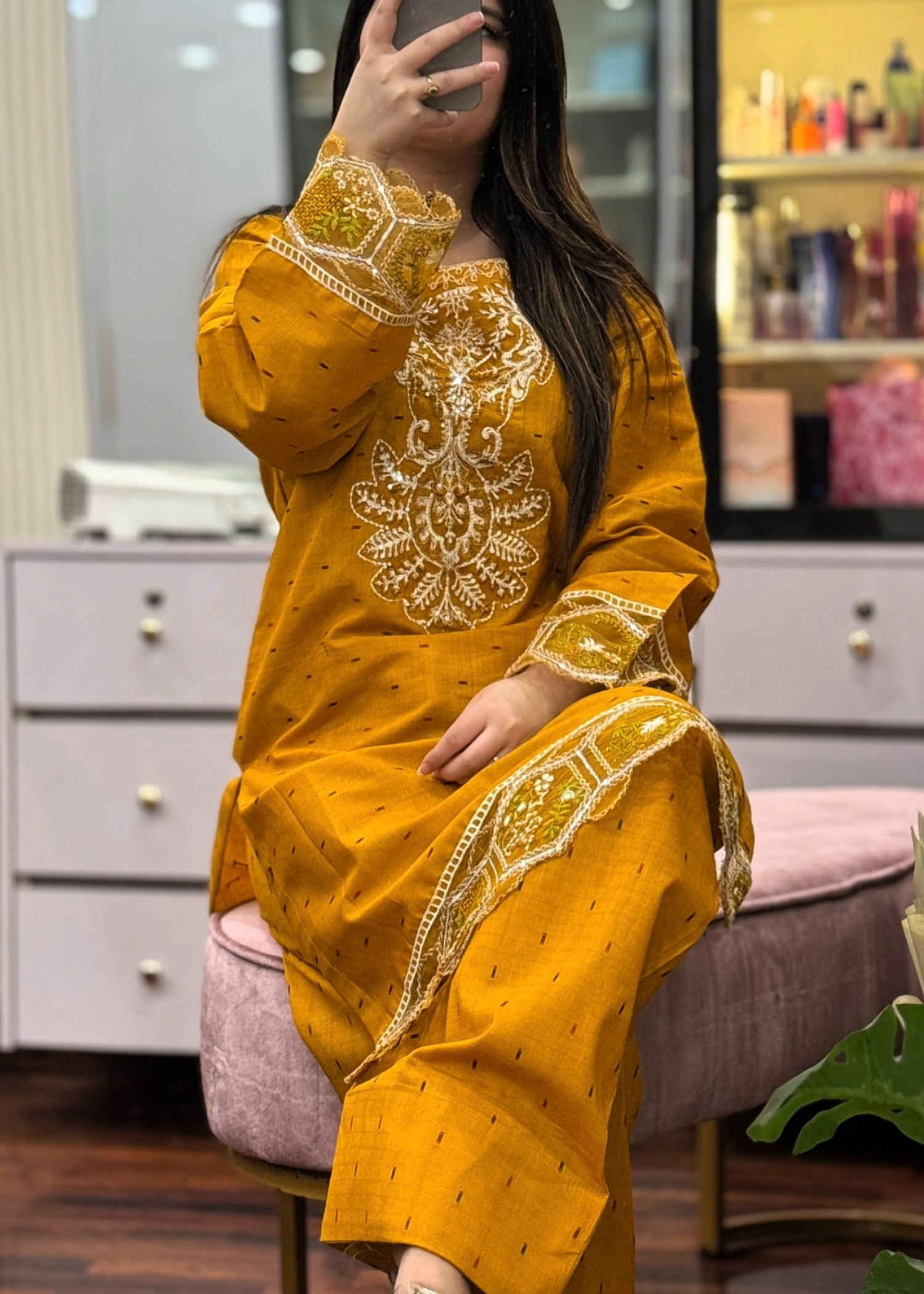 Tehzeeb Libas MUQADDAS EMBROIDERED 2PC