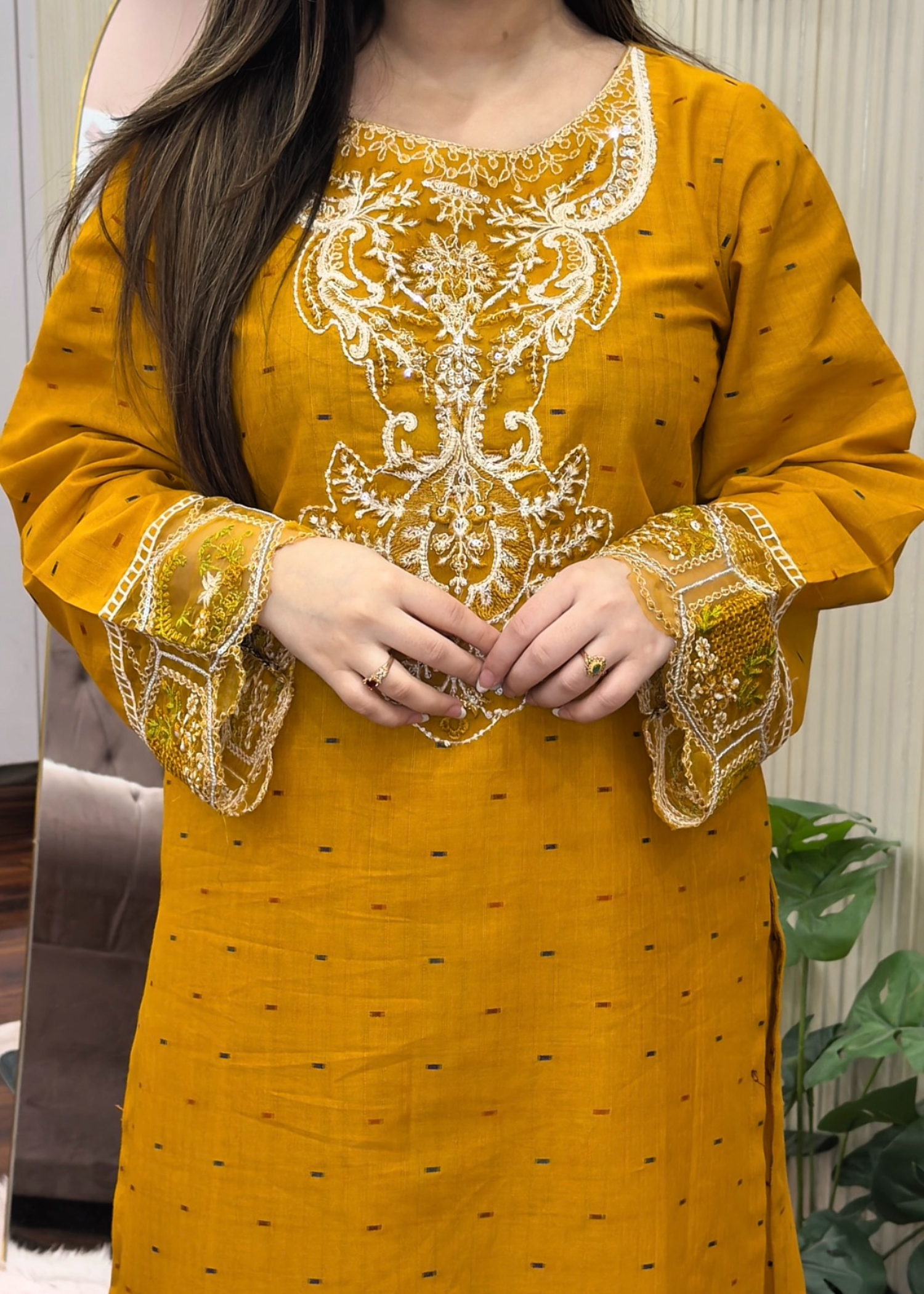 Tehzeeb Libas MUQADDAS EMBROIDERED 2PC