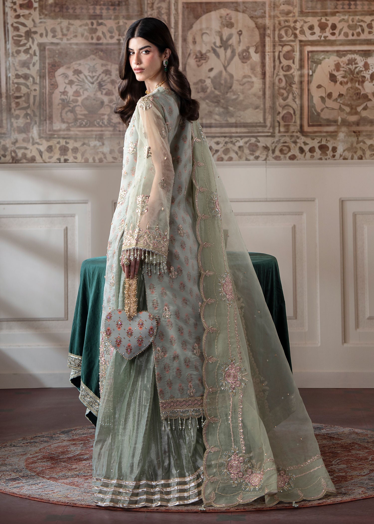 Rang-e-Haya Aster (Mint Green)