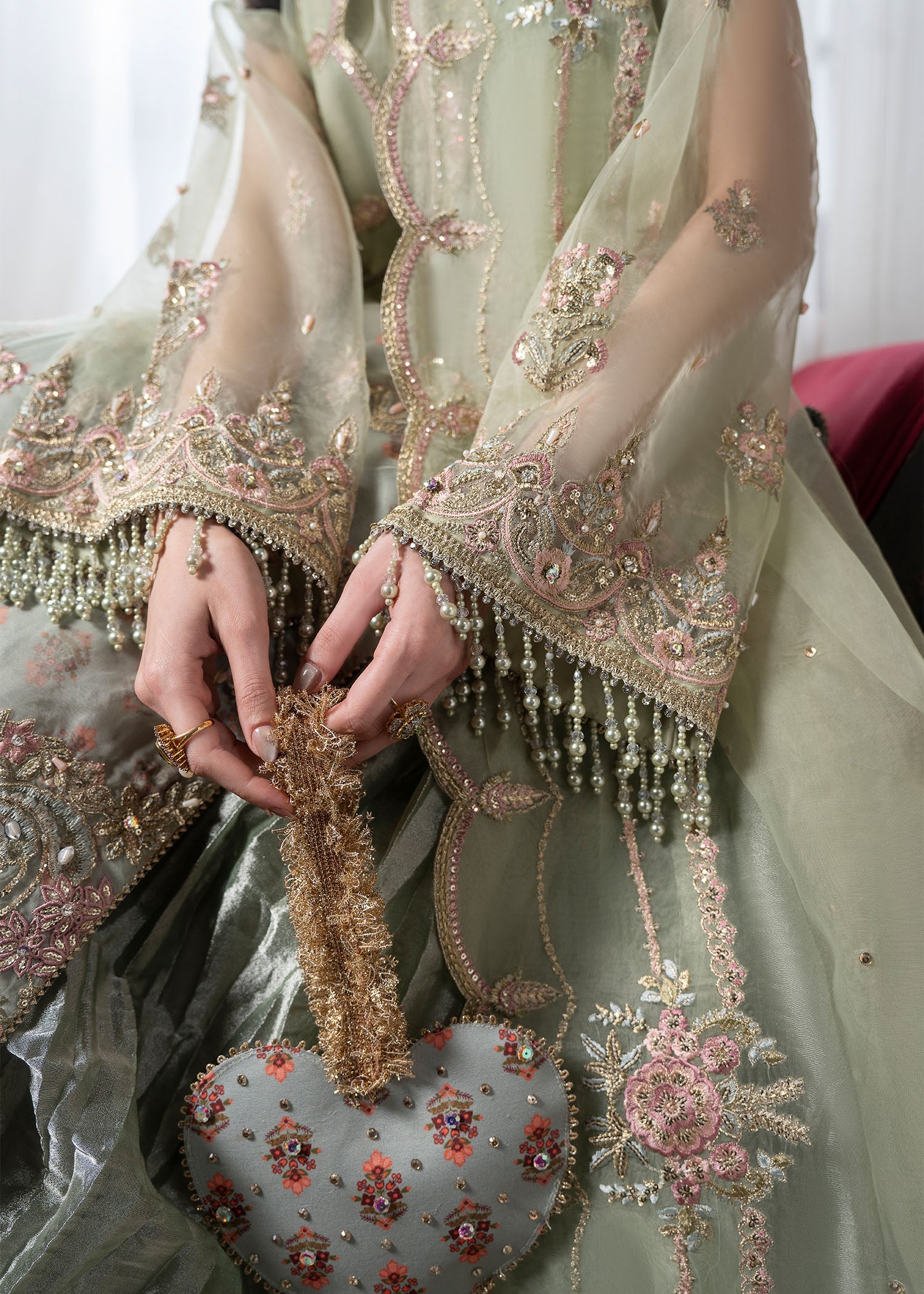 Rang-e-Haya Aster (Mint Green)