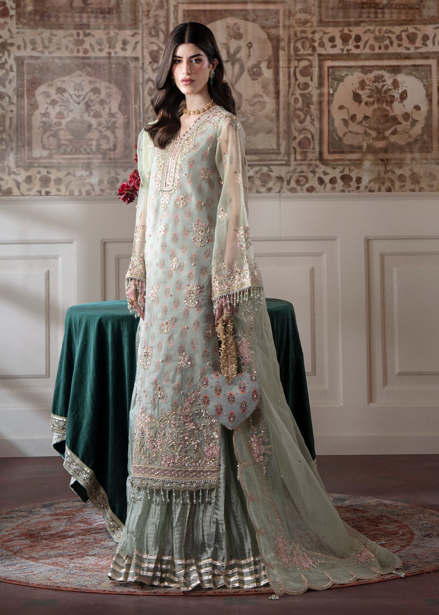 Rang-e-Haya Aster (Mint Green)