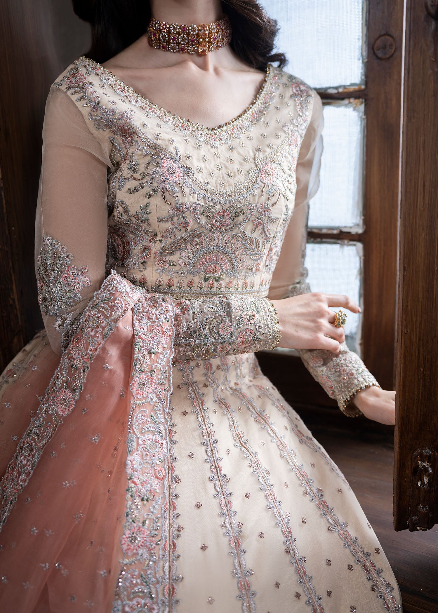 Rang-e-Haya Veloria (Beige)