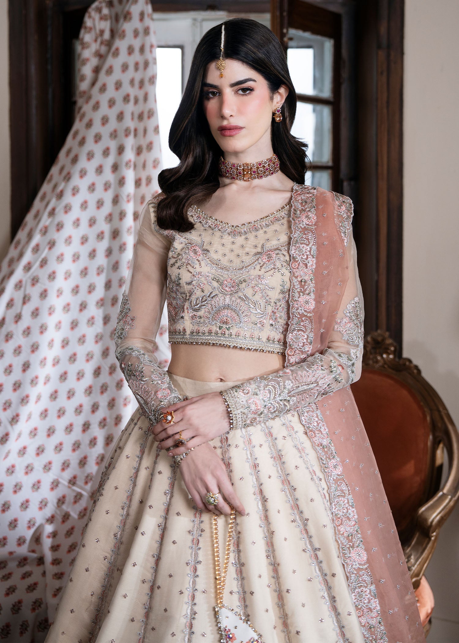 Rang-e-Haya Veloria (Beige)
