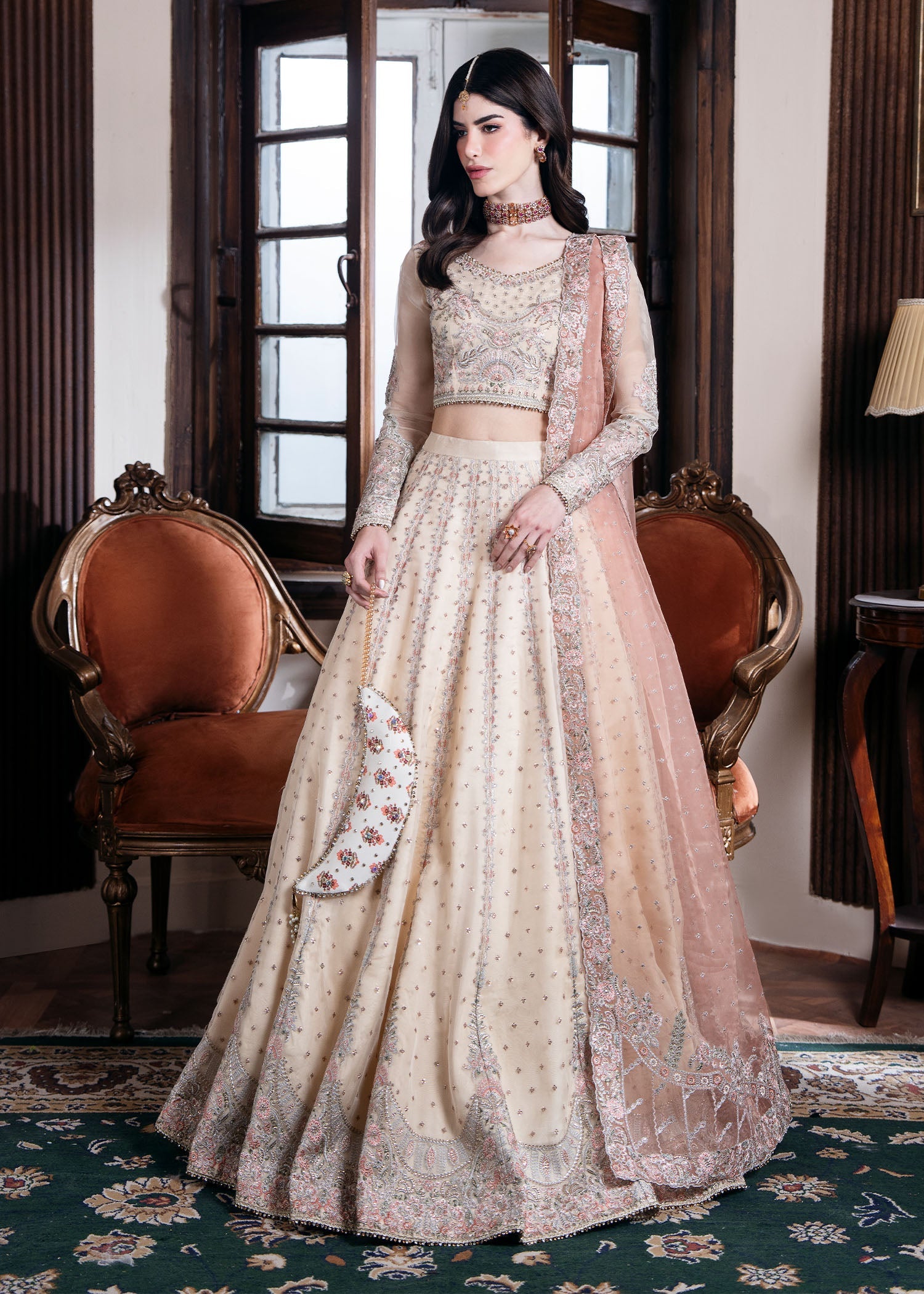 Rang-e-Haya Veloria (Beige)