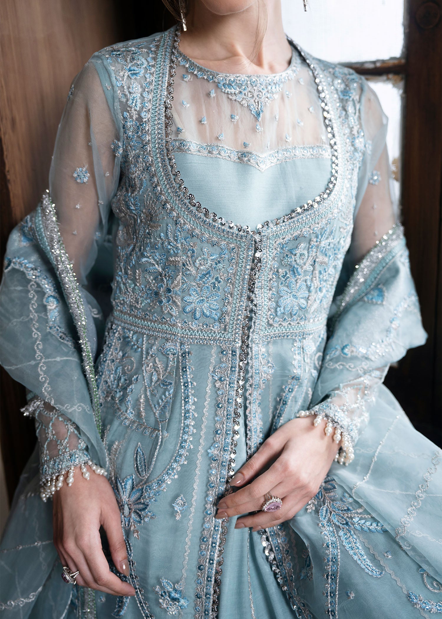 Rang-e-Haya Azure (Ice Blue)