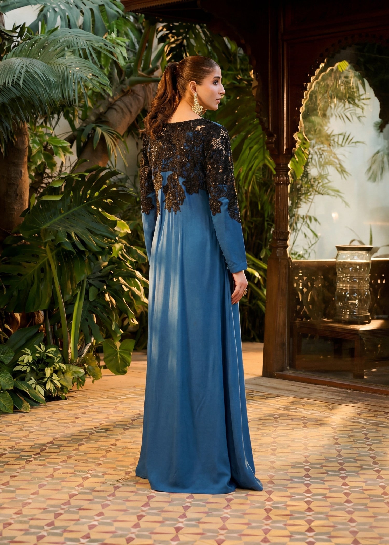 Sahibas By Mirza Meeral - Teal
